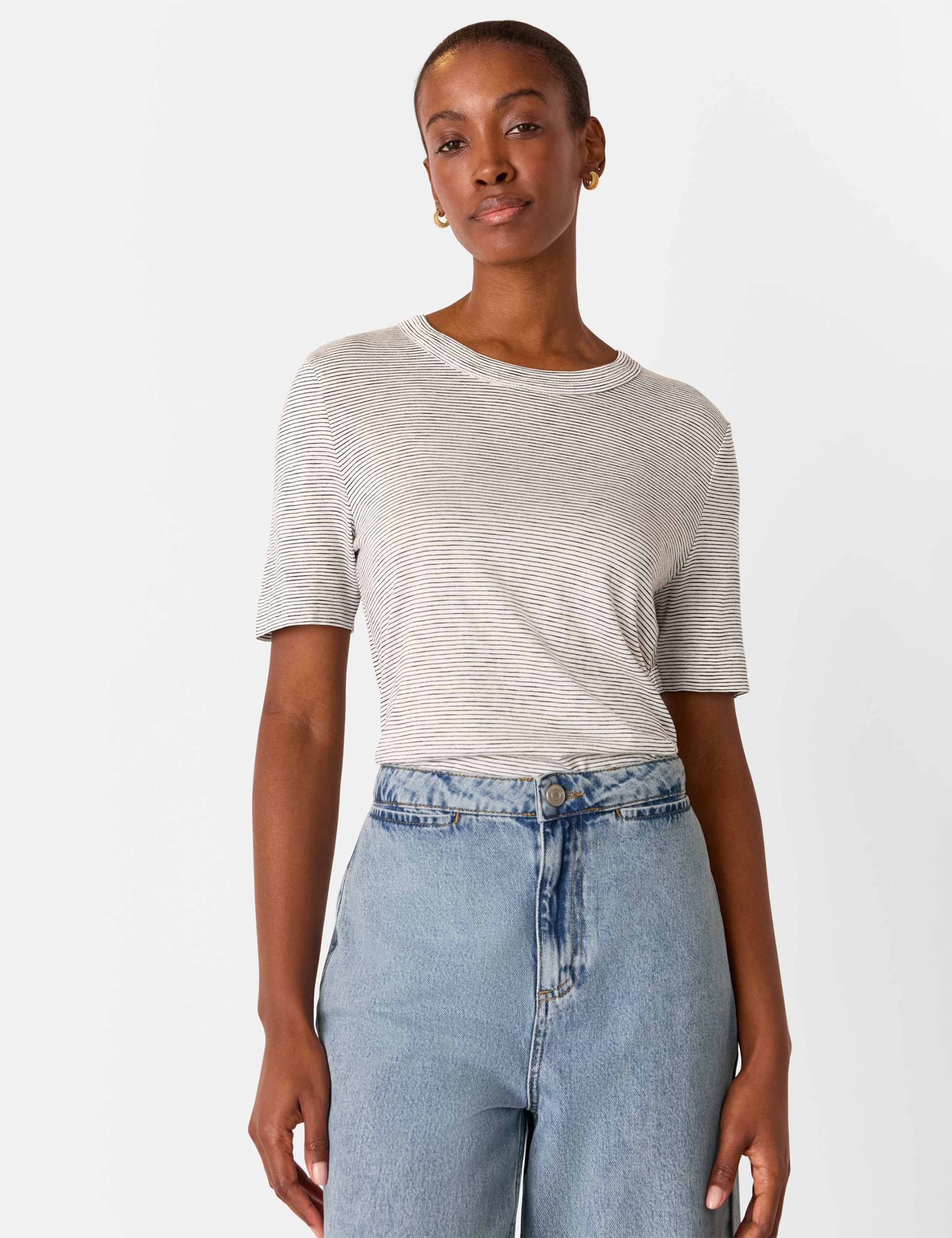 Pure Cotton Striped T-Shirt 4 of 4