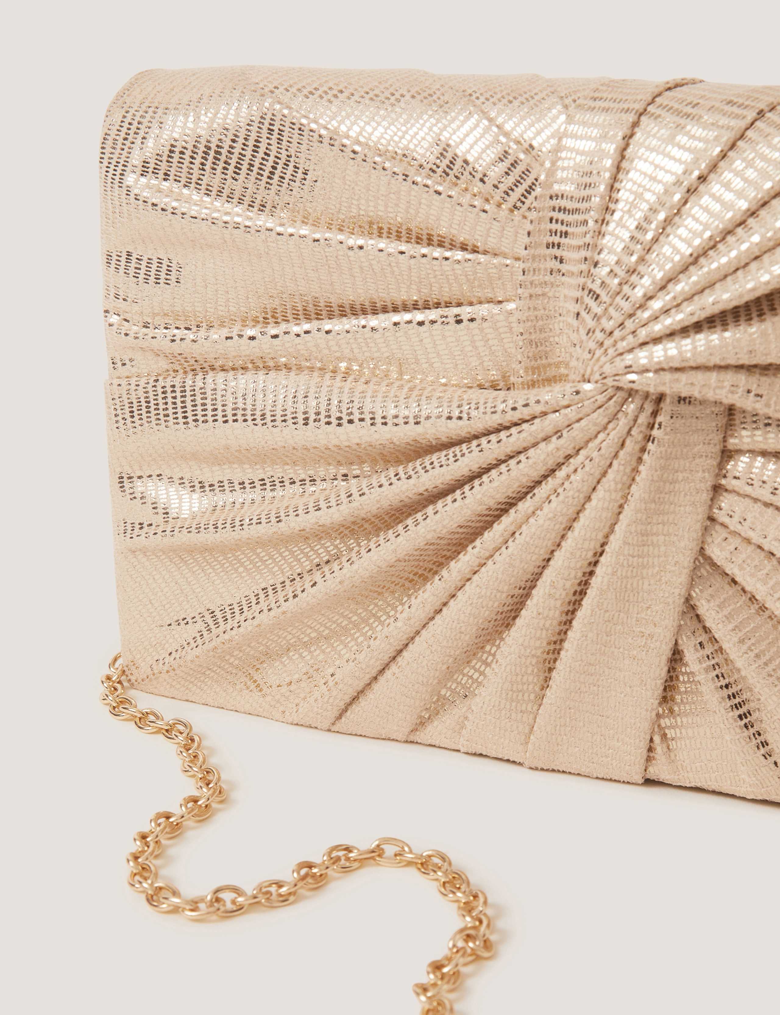Metallic Twist Knot Clutch 4 of 4