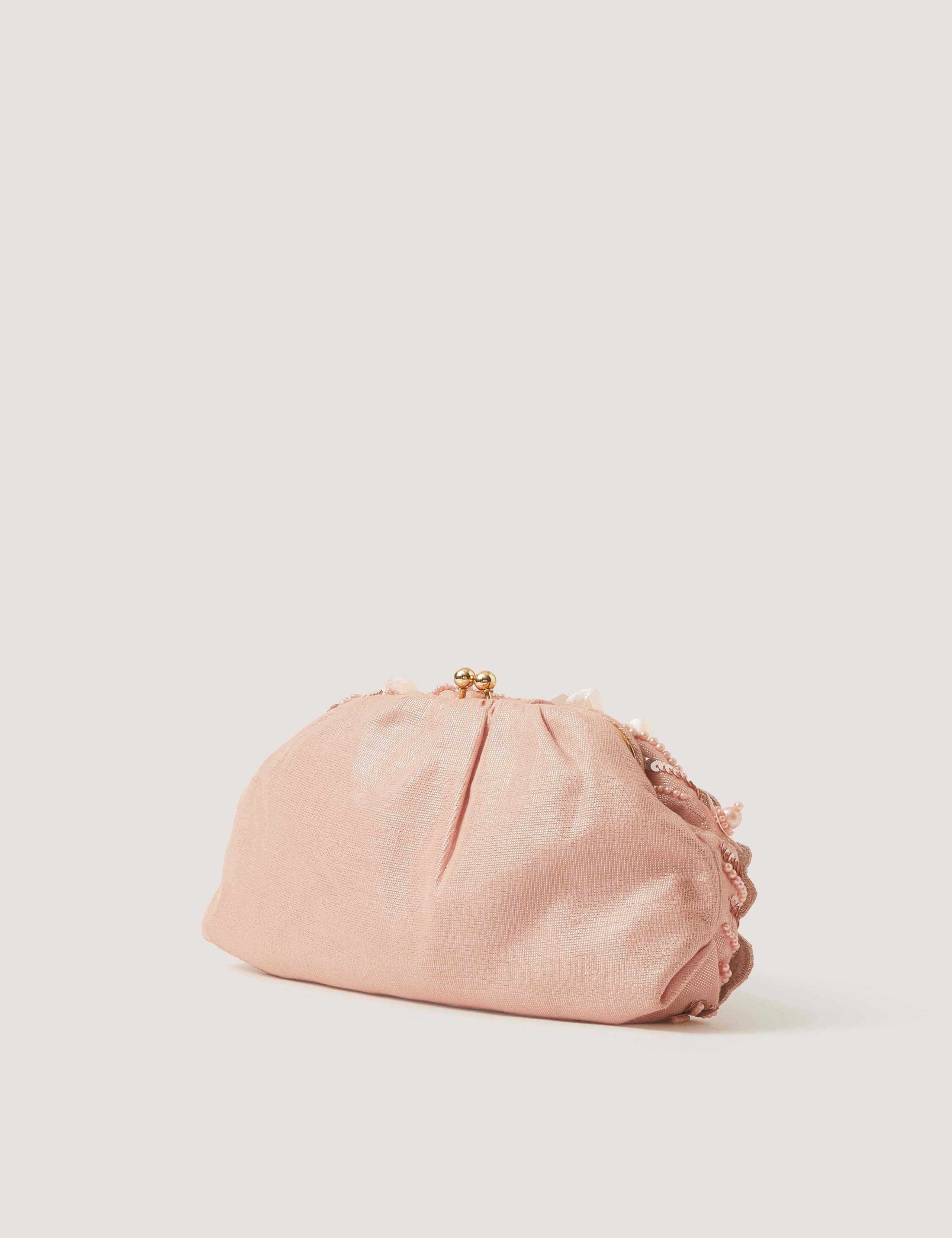 Floral Embroidered Clutch Bag 2 of 4