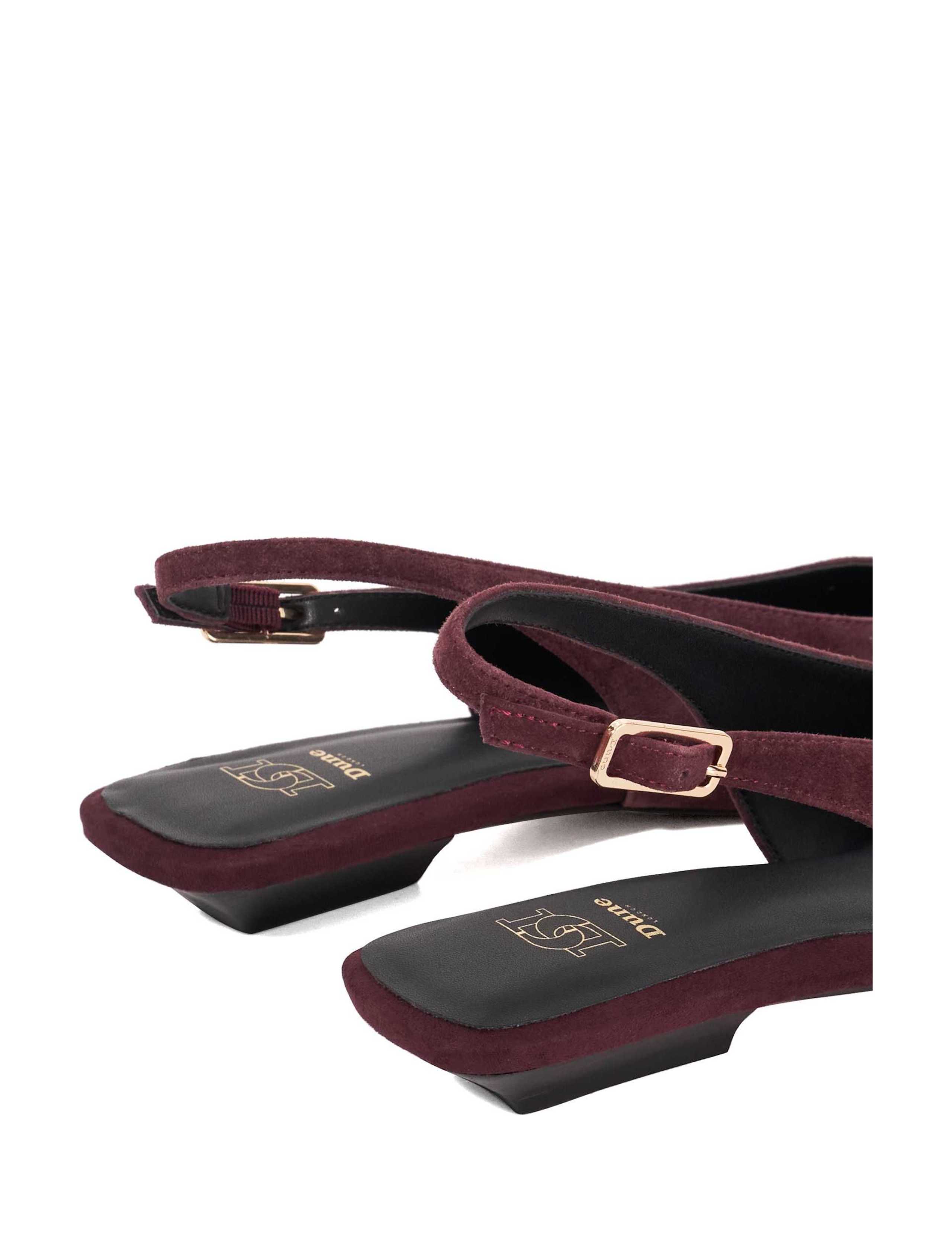 Leather Angle Heel Pointed Slingback Shoes 5 of 5