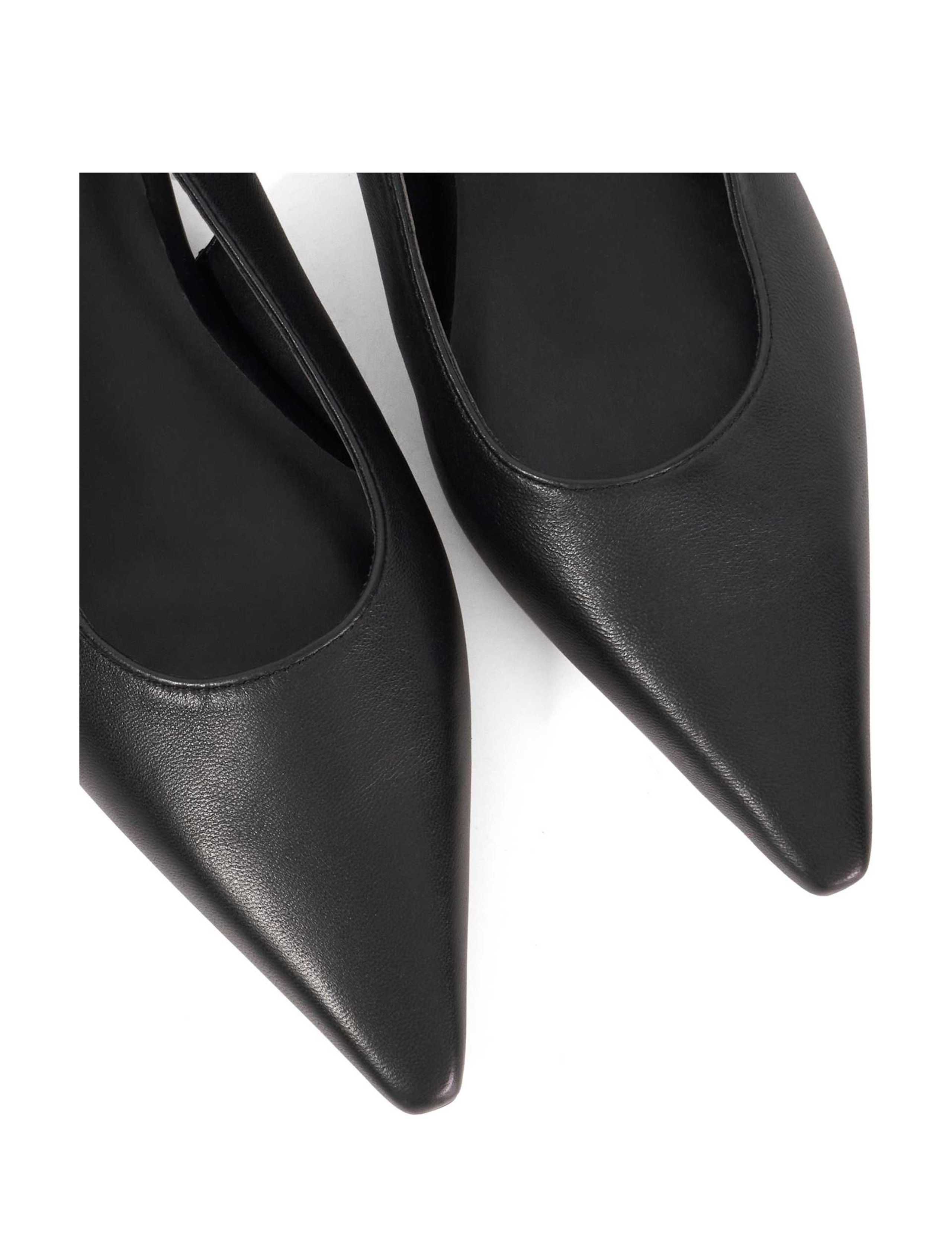 Suede Kitten Heel Slingback Shoes 5 of 5