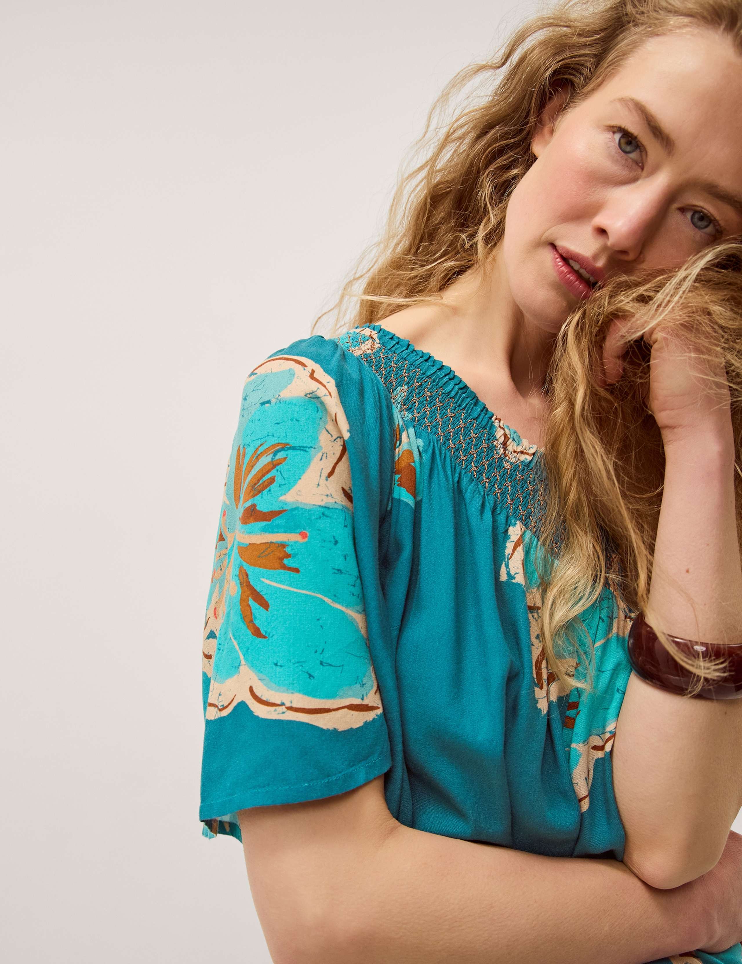 Floral Short Sleeve Jumpsuit 3 of 4