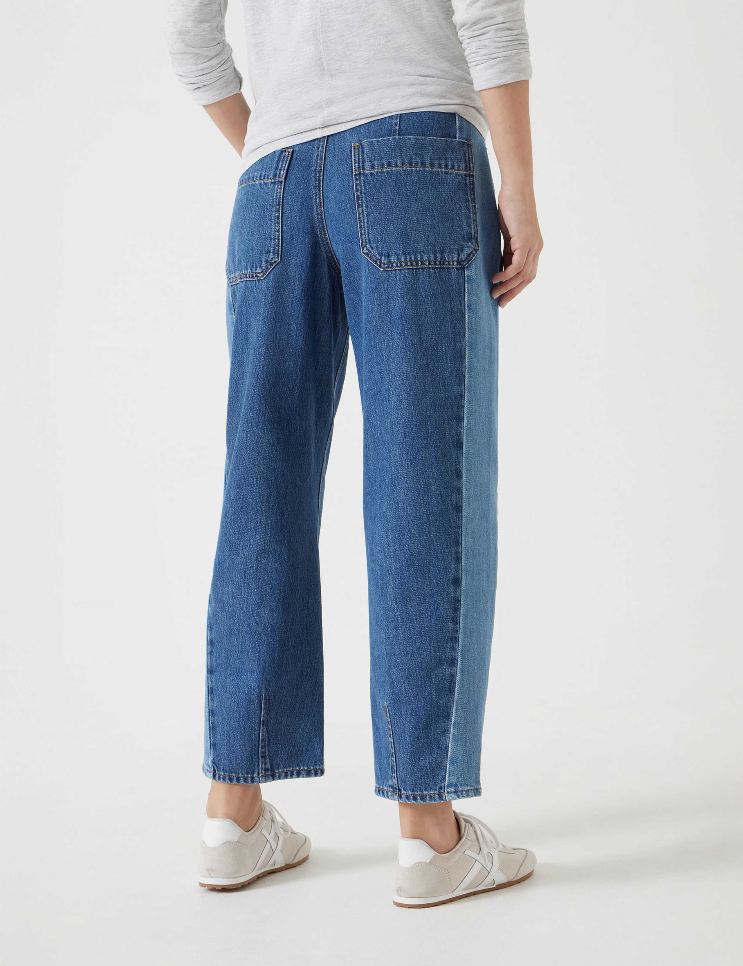 Mid Rise Barrel Leg Jeans 2 of 5