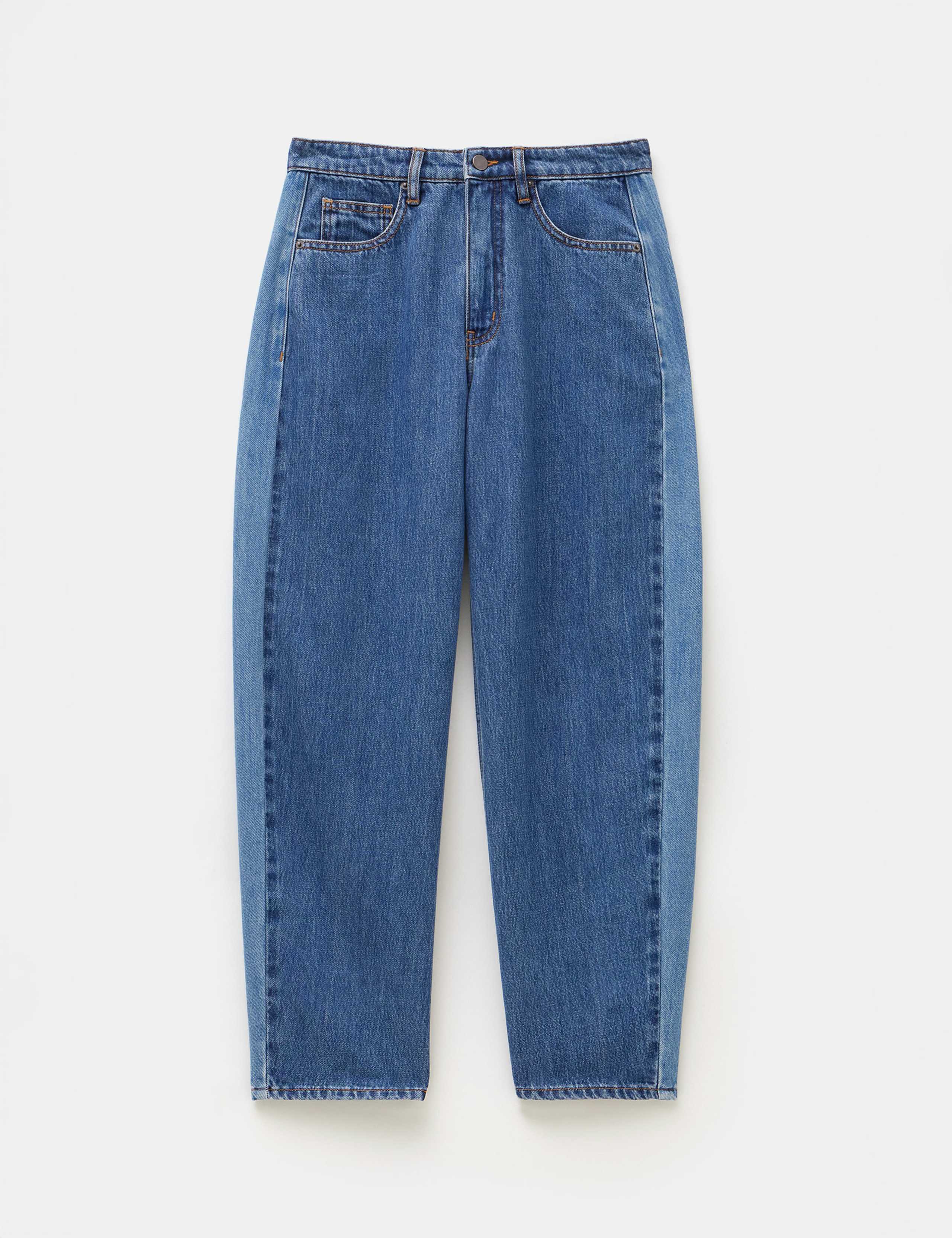 Mid Rise Barrel Leg Jeans 4 of 5