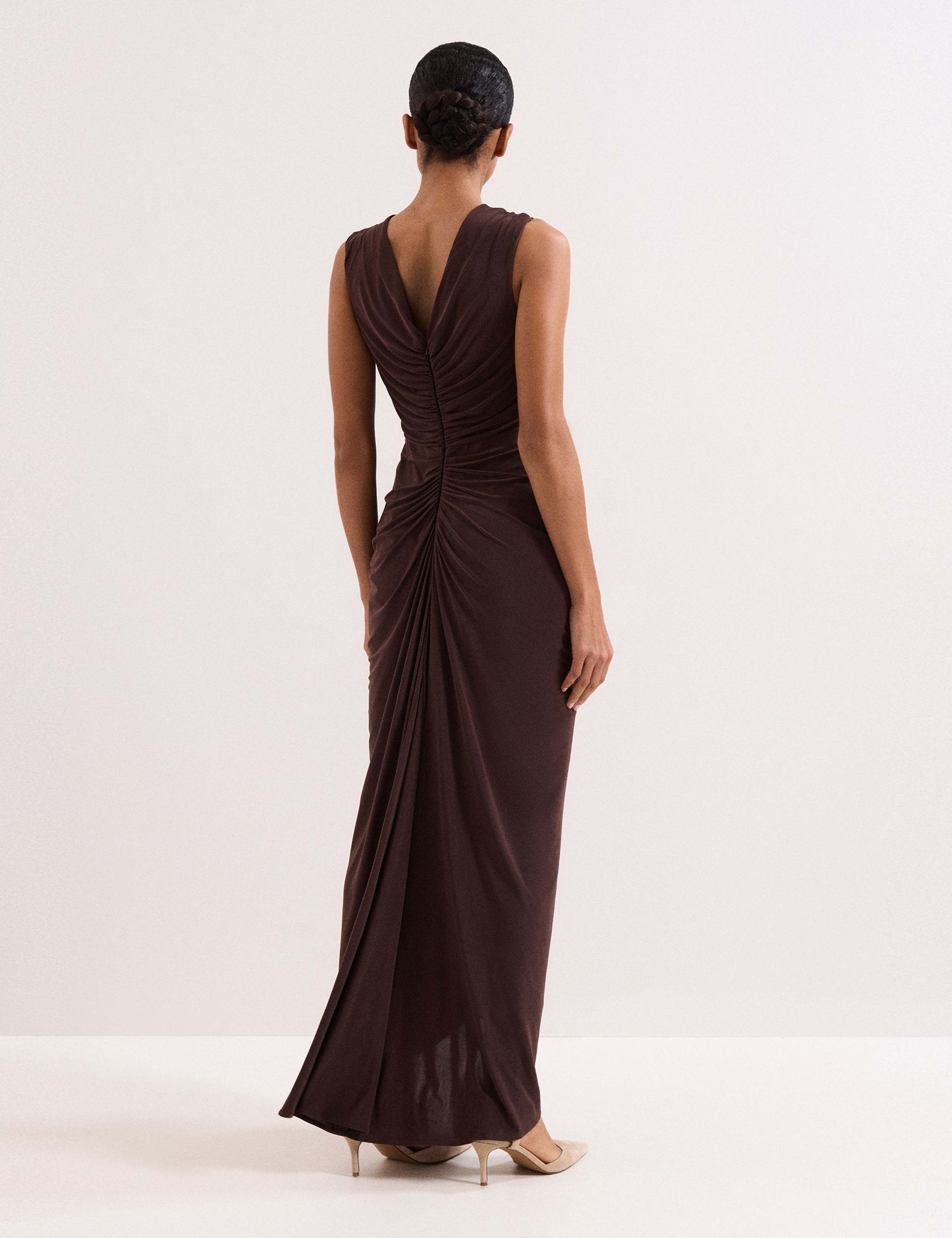 V-Neck Maxi Wrap Dress 6 of 10