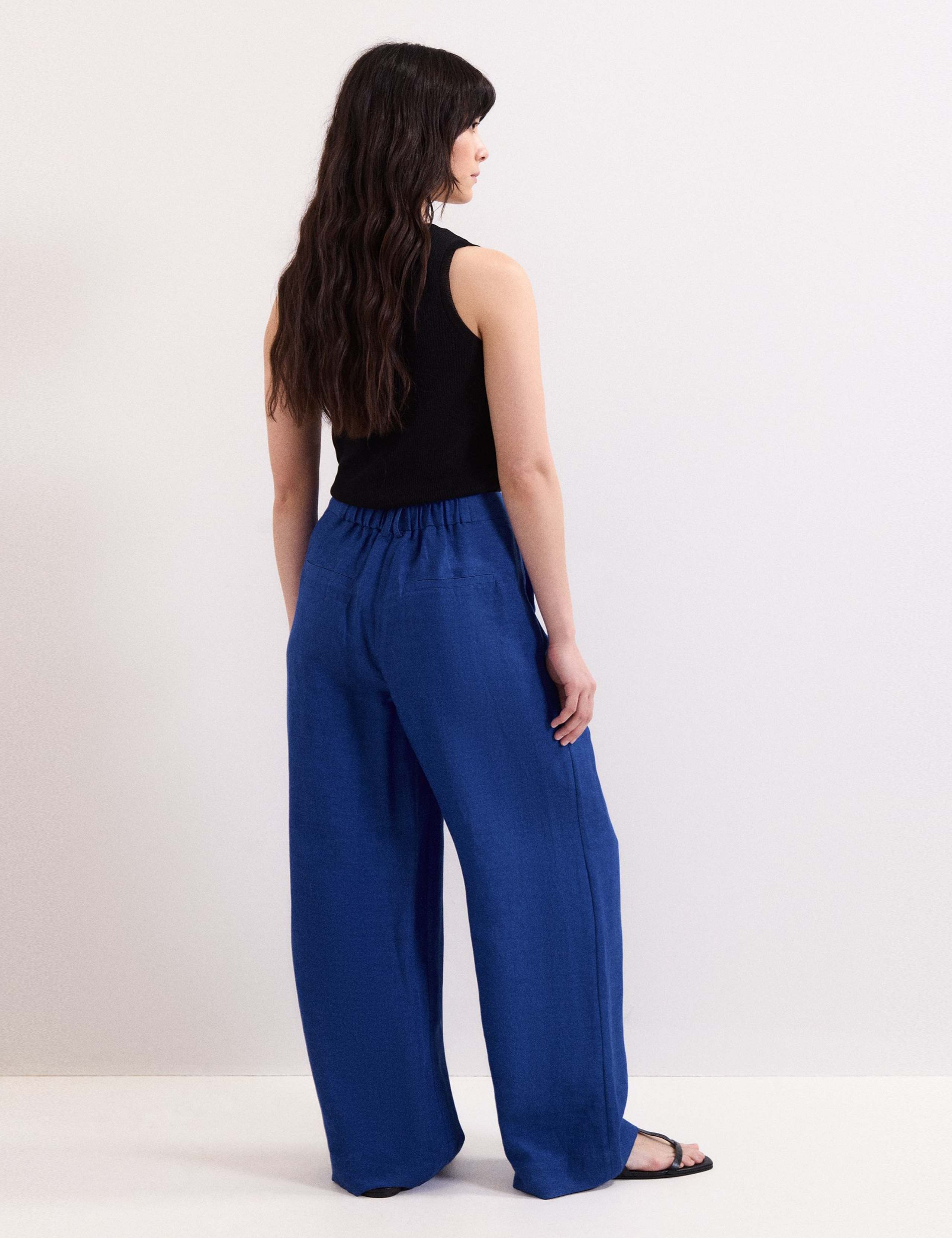 Linen Rich Wide Leg Trousers 4 of 6