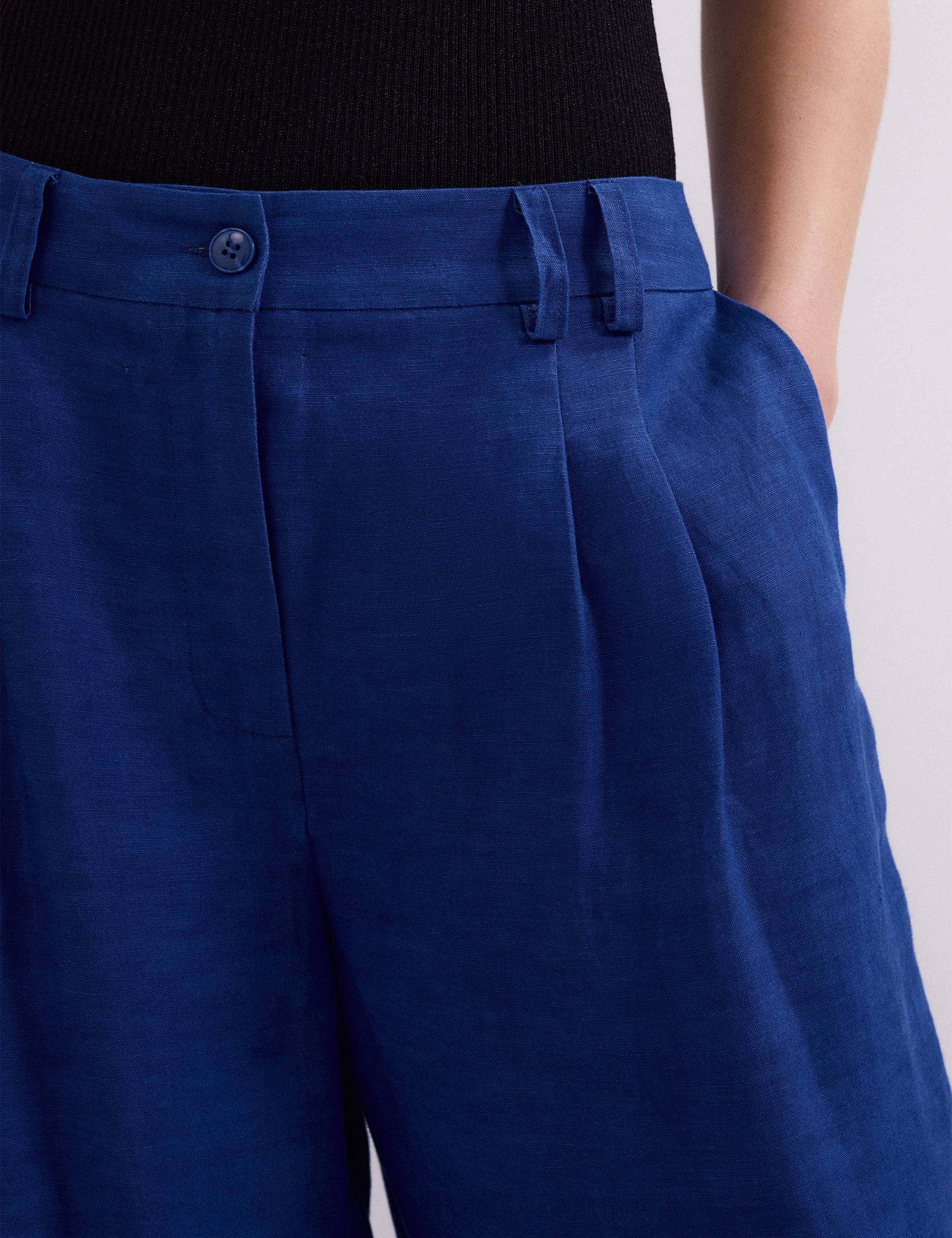 Linen Rich Wide Leg Trousers 5 of 6