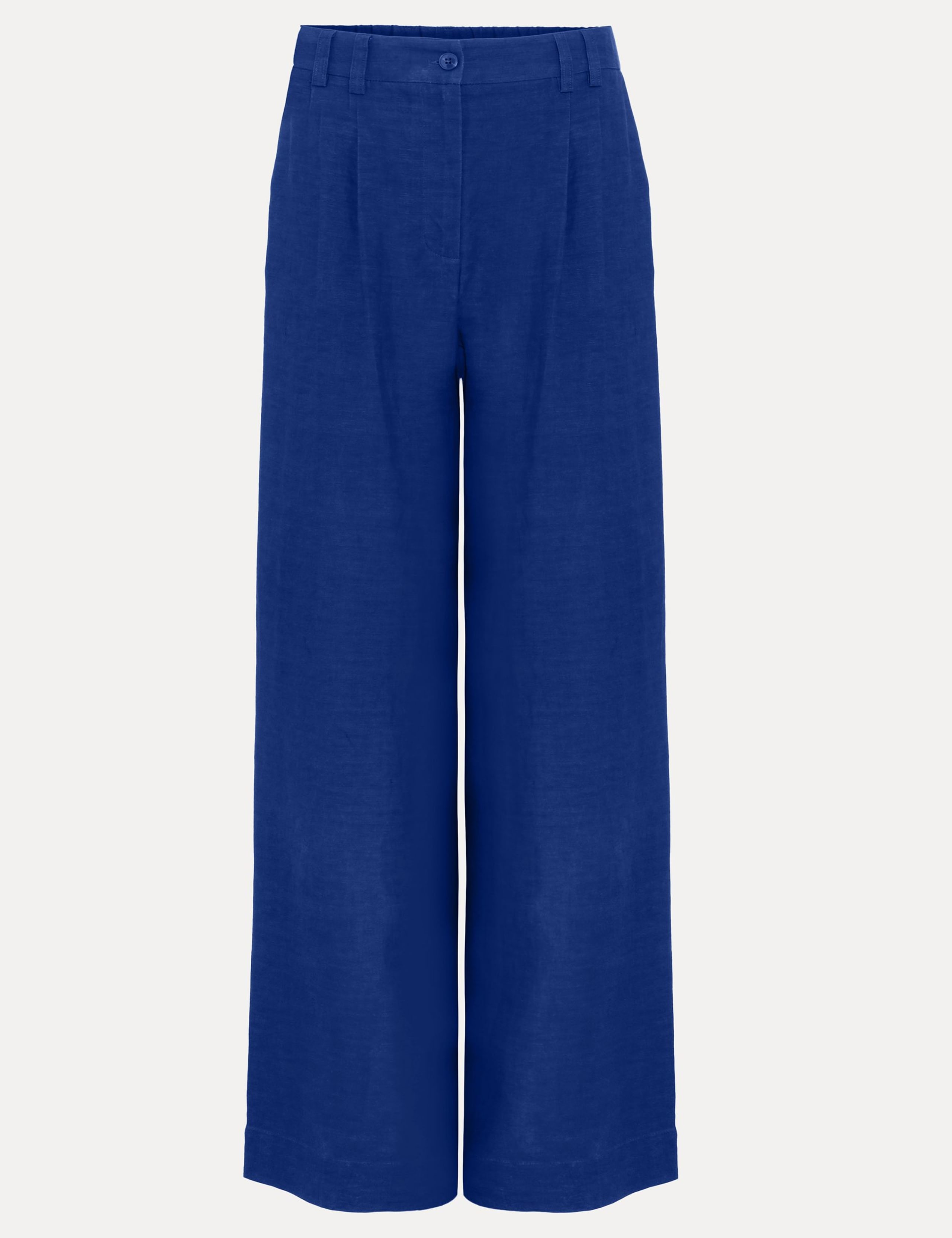 Linen Rich Wide Leg Trousers 2 of 6