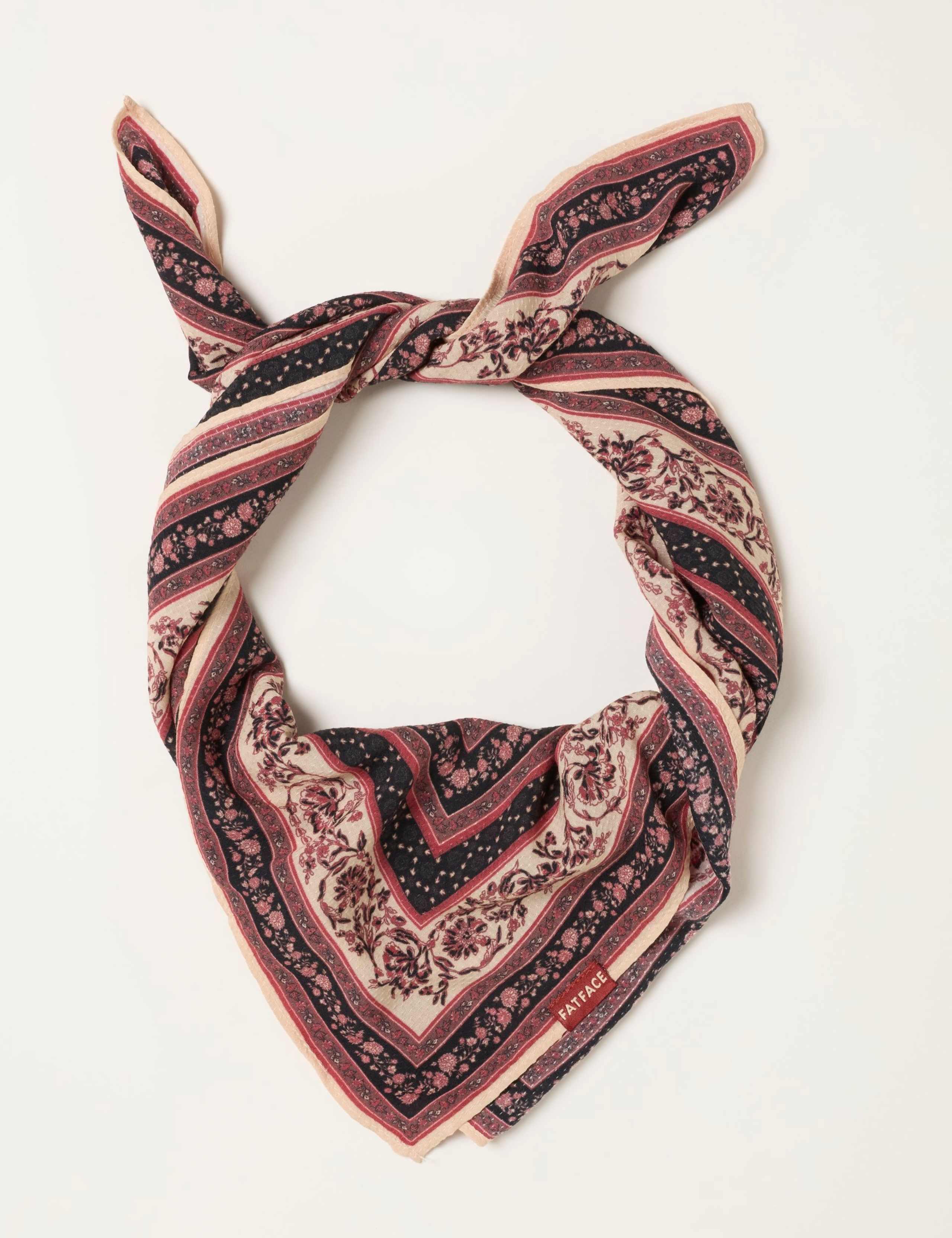 Woven Floral Square Scarf 1 of 3