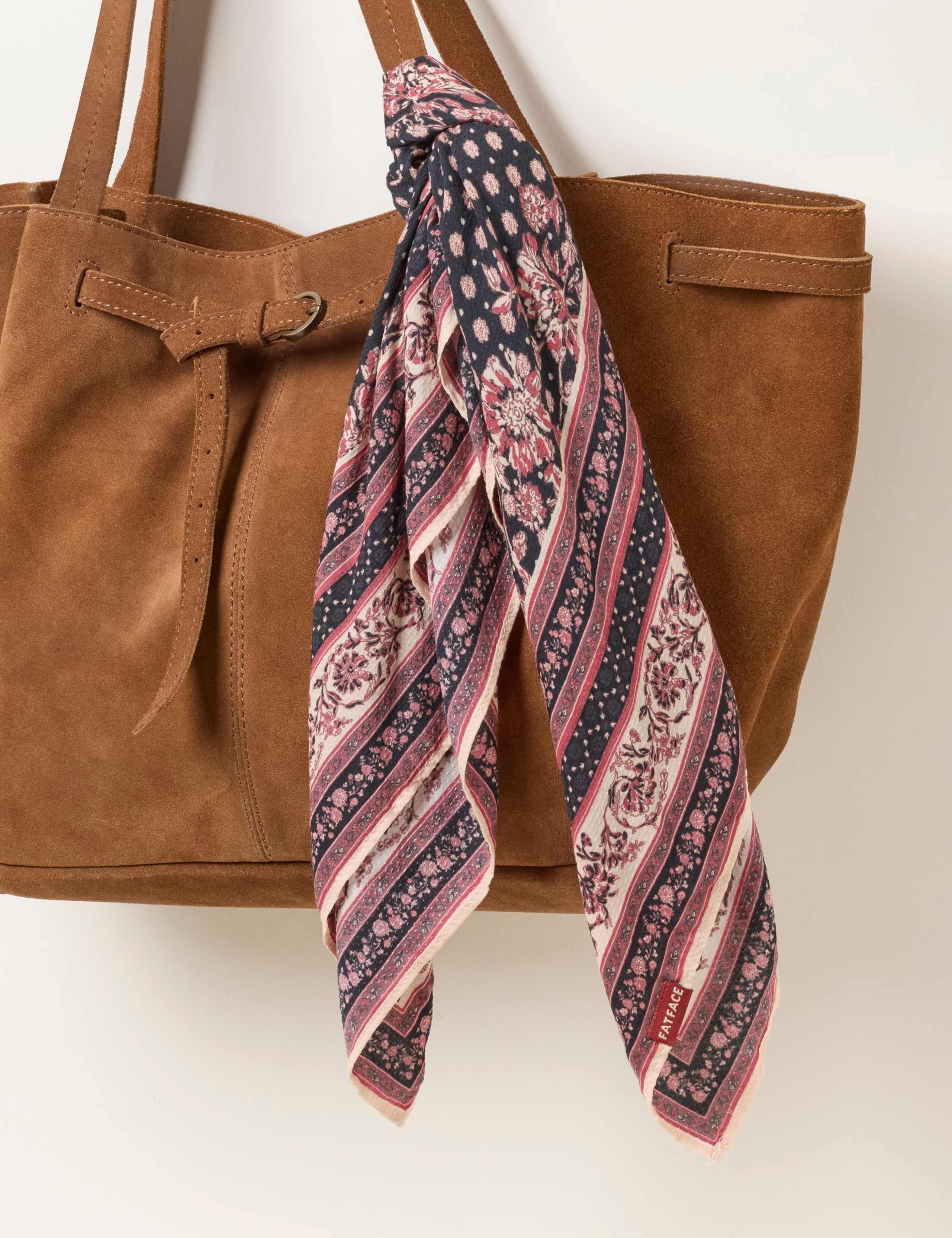 Woven Floral Square Scarf 3 of 3