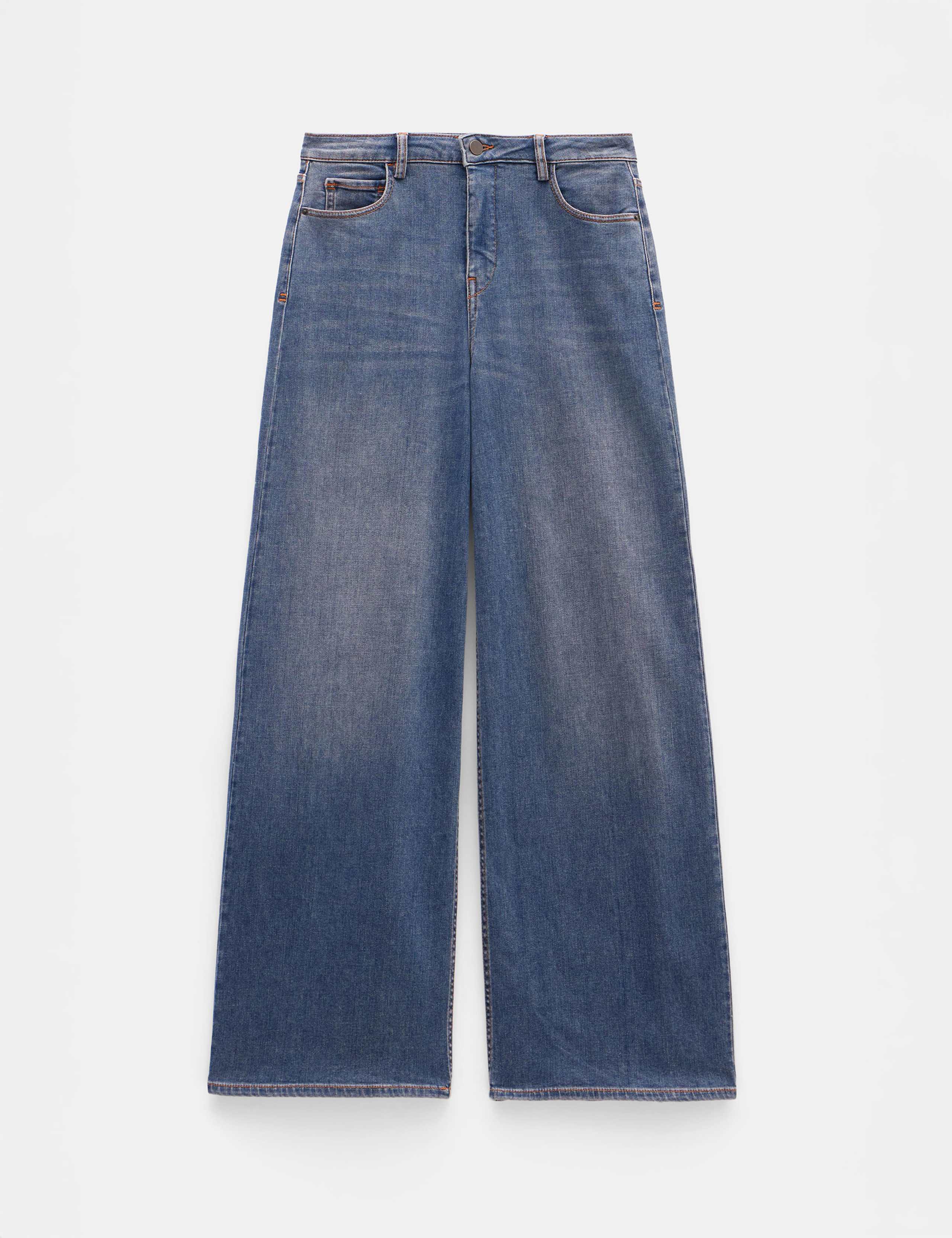Mid Rise Wide Leg Jeans 2 of 5