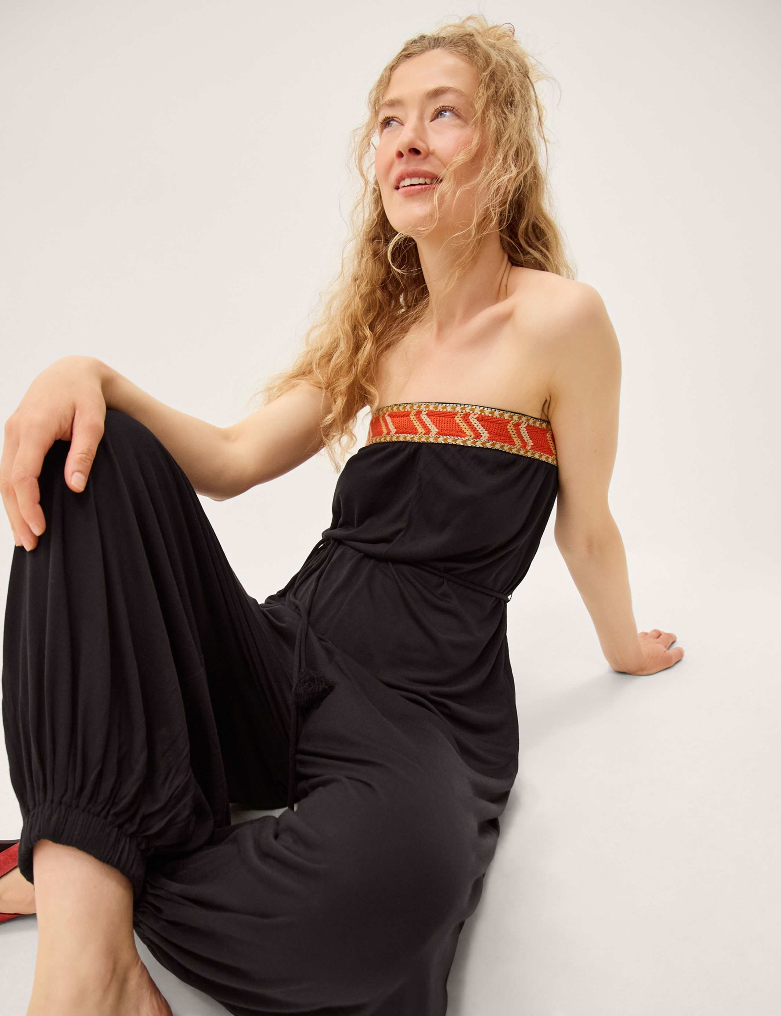 Pure Lyocell Sleeveless Jumpsuit 2 of 4