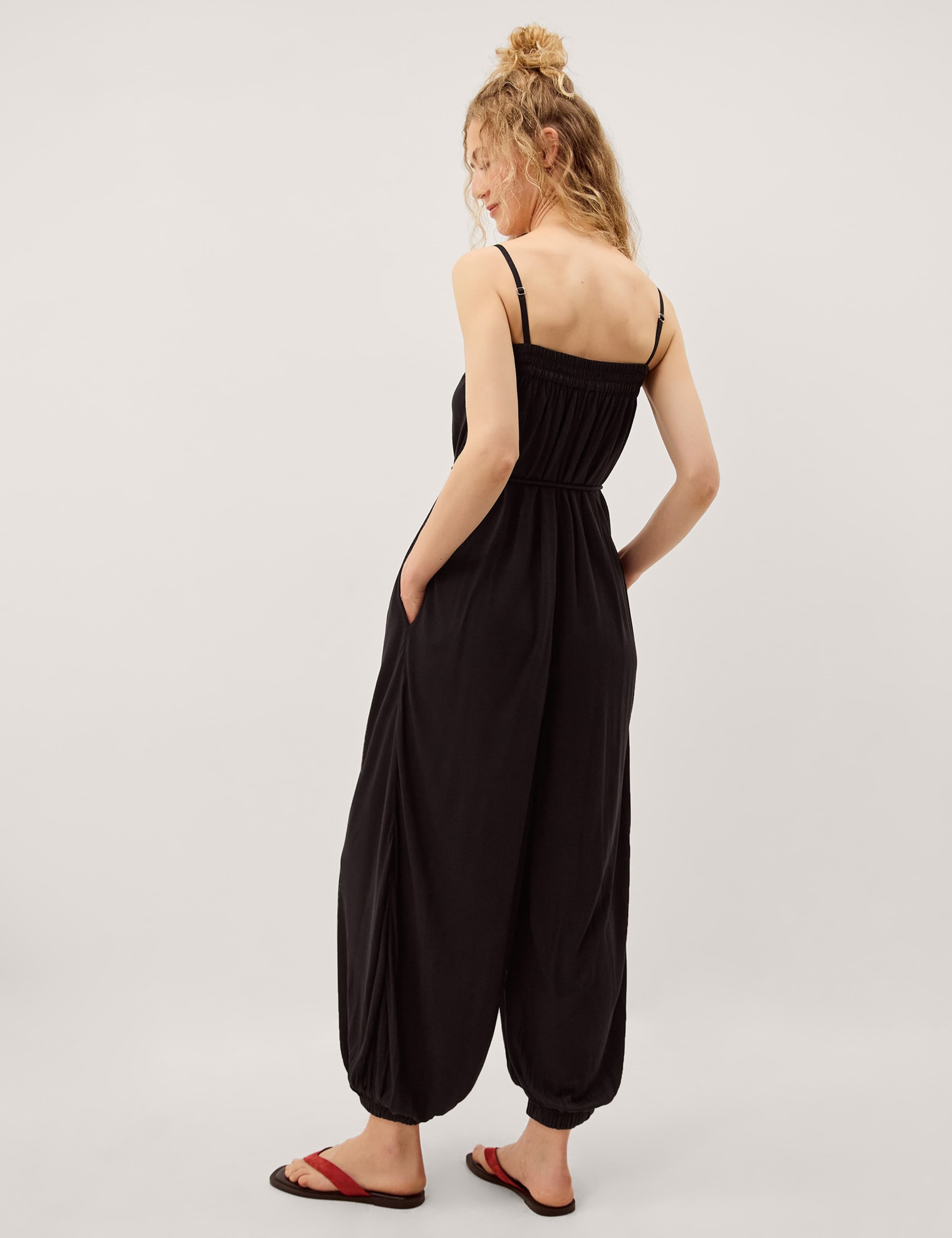 Pure Lyocell Sleeveless Jumpsuit 3 of 4