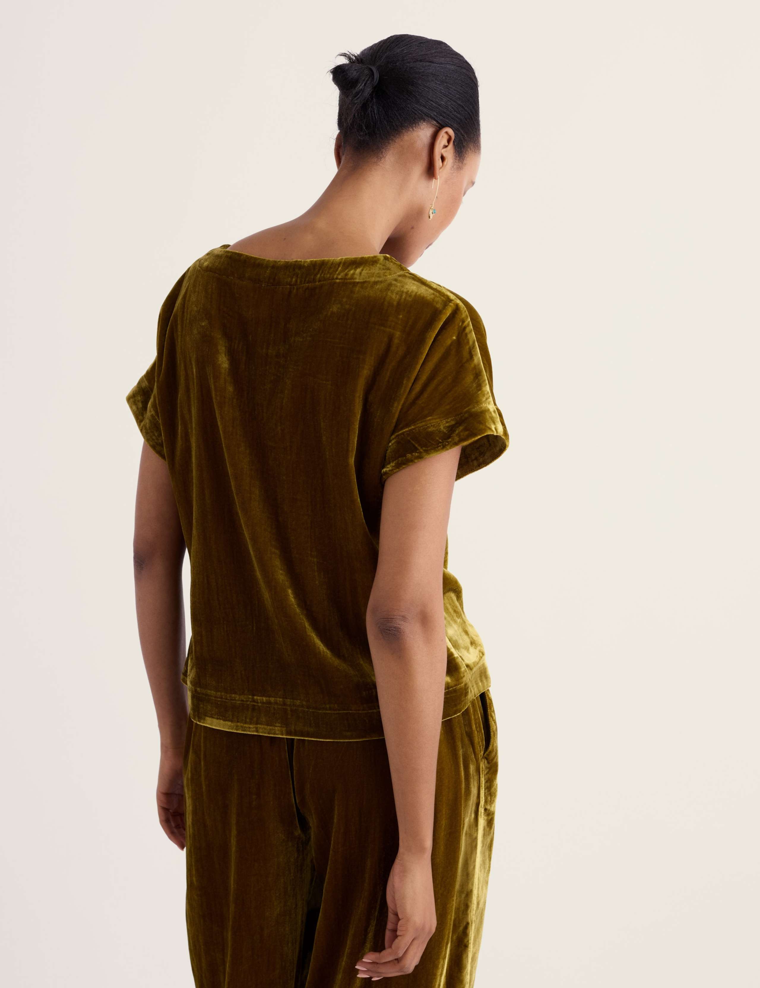 Velvet Leaf Print Top 4 of 5