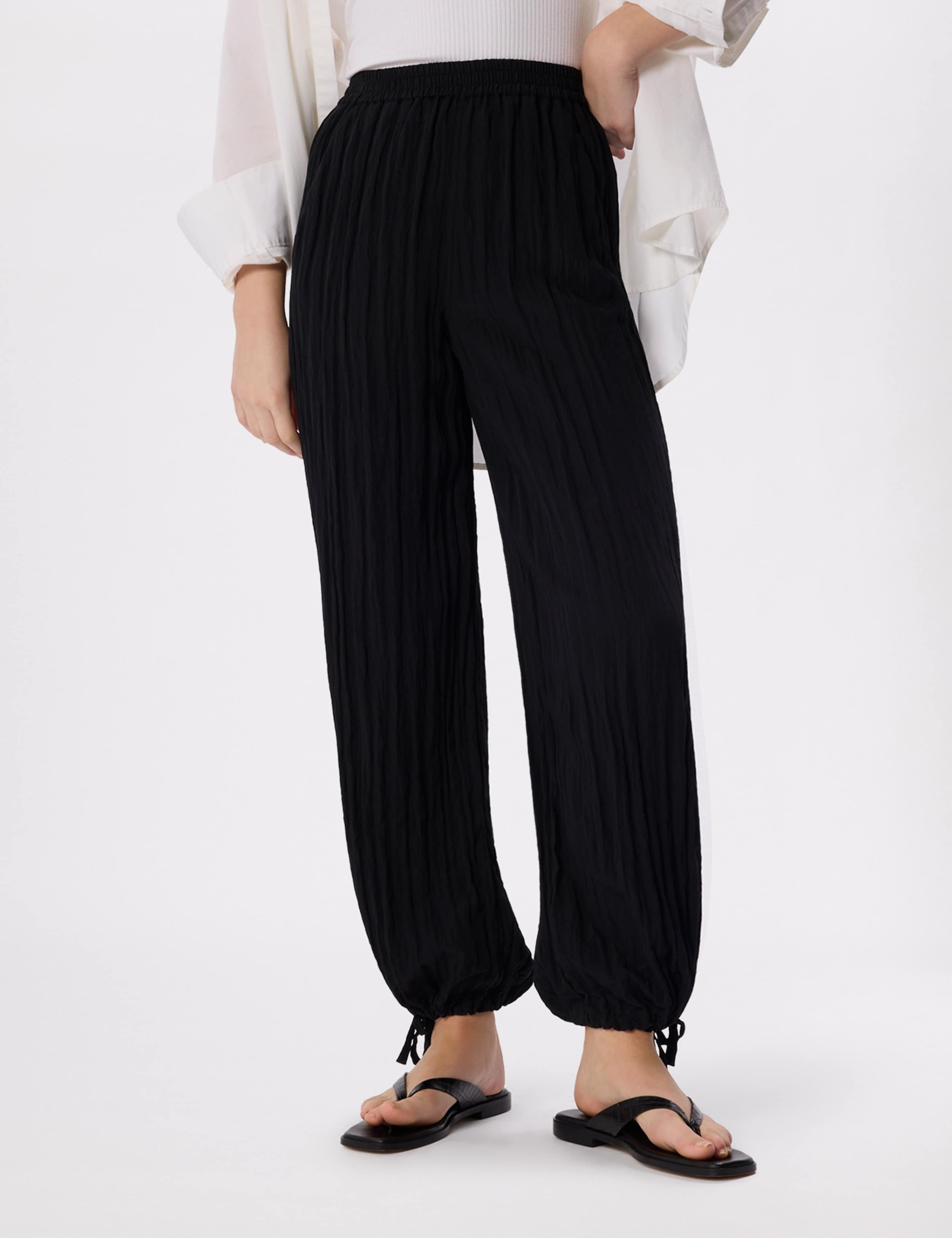Textured Relaxed Cuffed Trousers 3 of 6