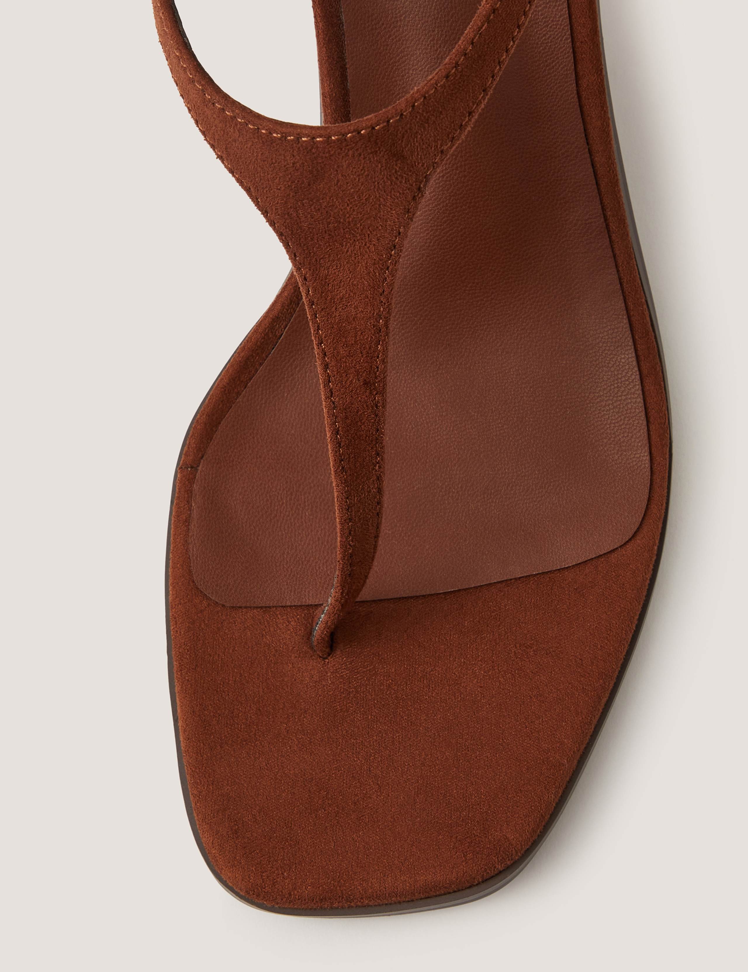 Block Heel Toe Post Tie Sandals 3 of 3