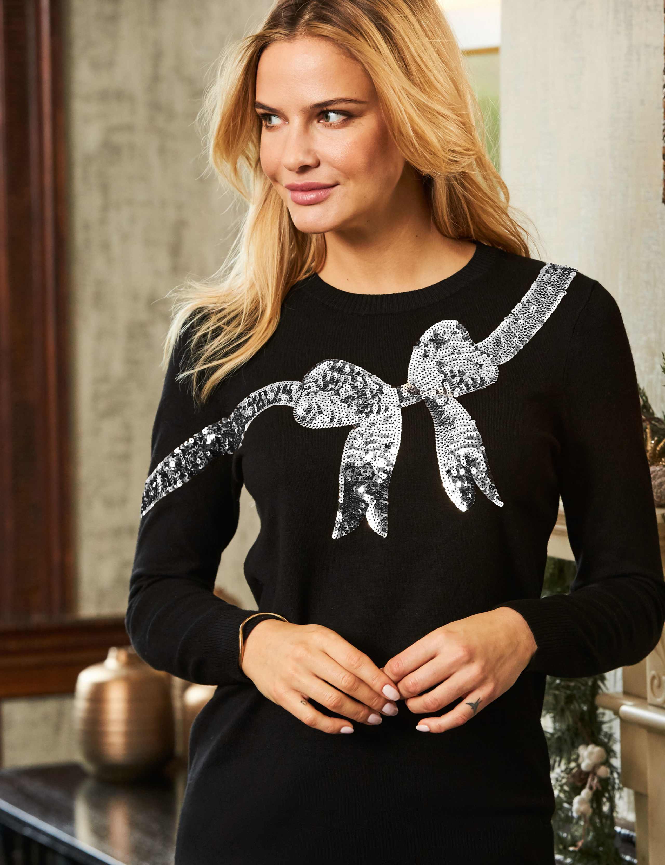Sparkly Crew Neck Longline Jumper 3 of 5