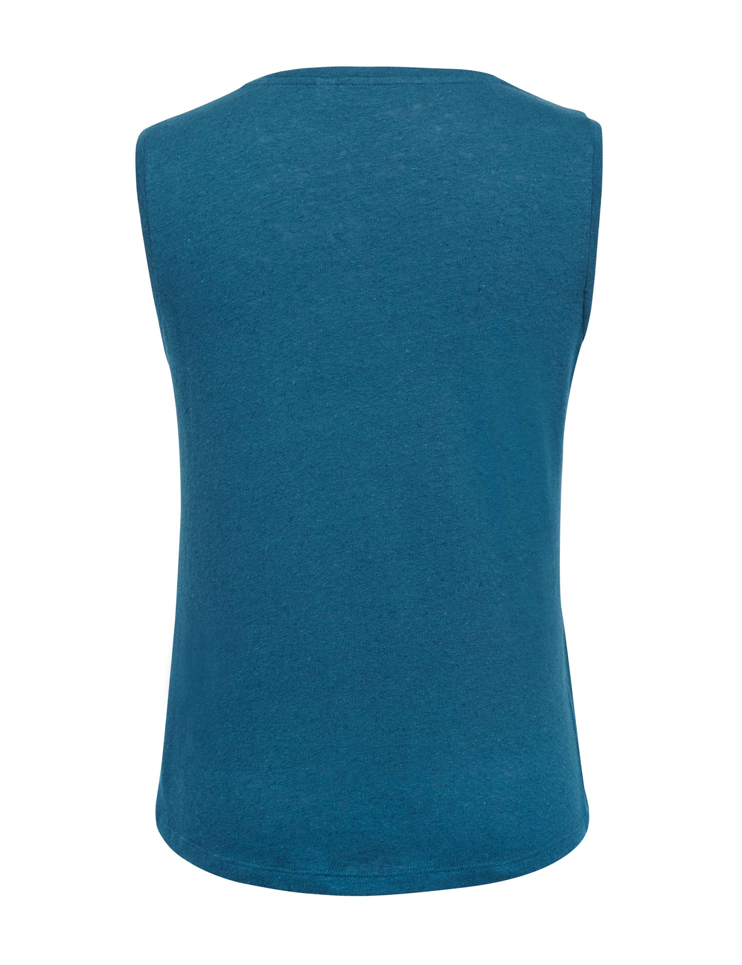 Linen Blend Tank Top 3 of 4