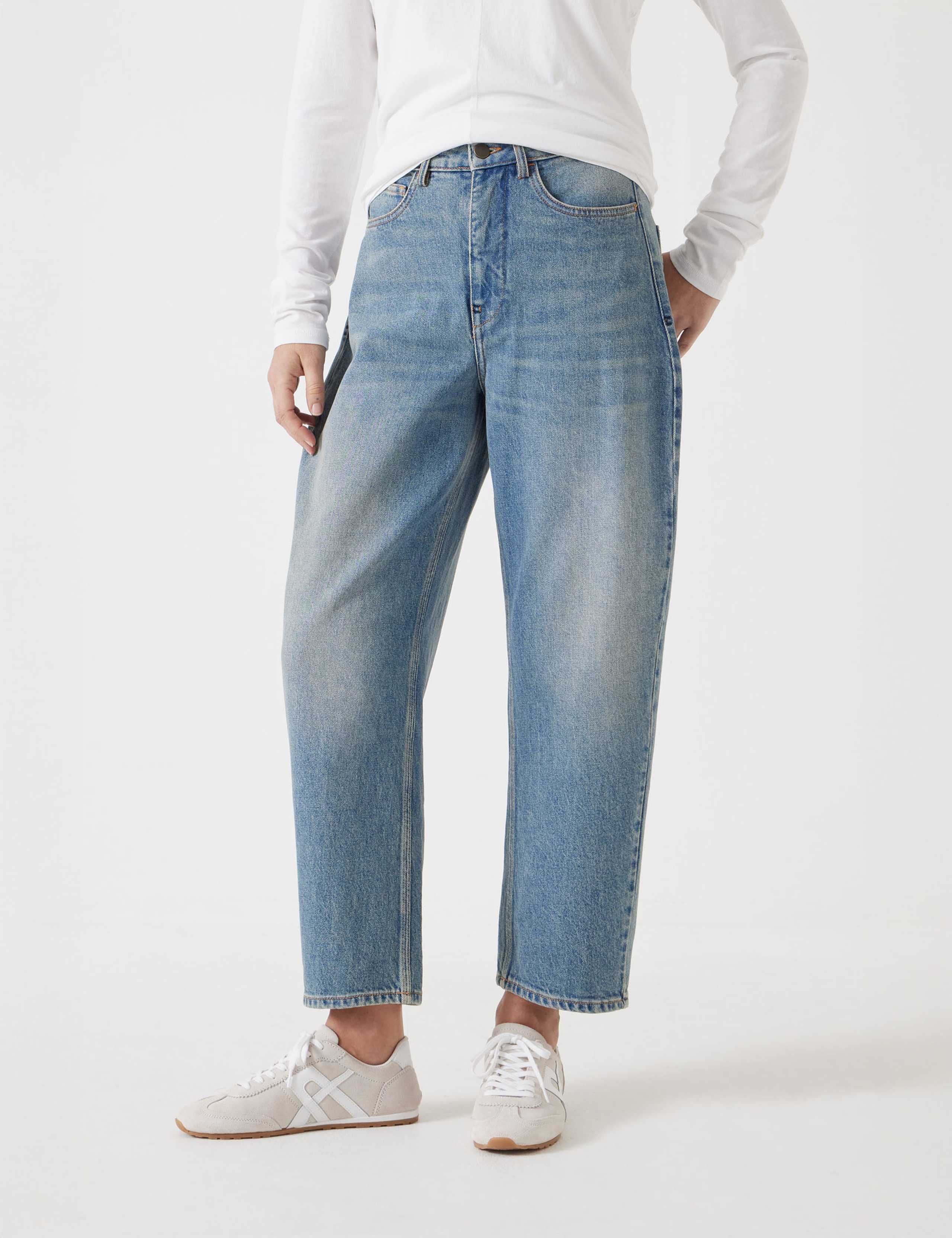 Cordelia Mid Rise Barrel Leg Jeans 3 of 5