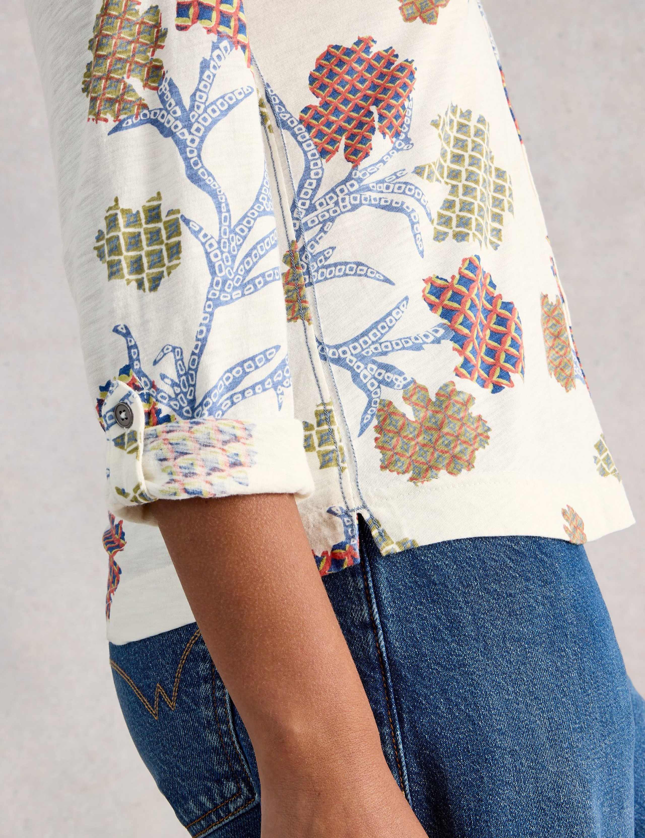 Pure Cotton Jersey Printed Collared Shirt 5 of 6