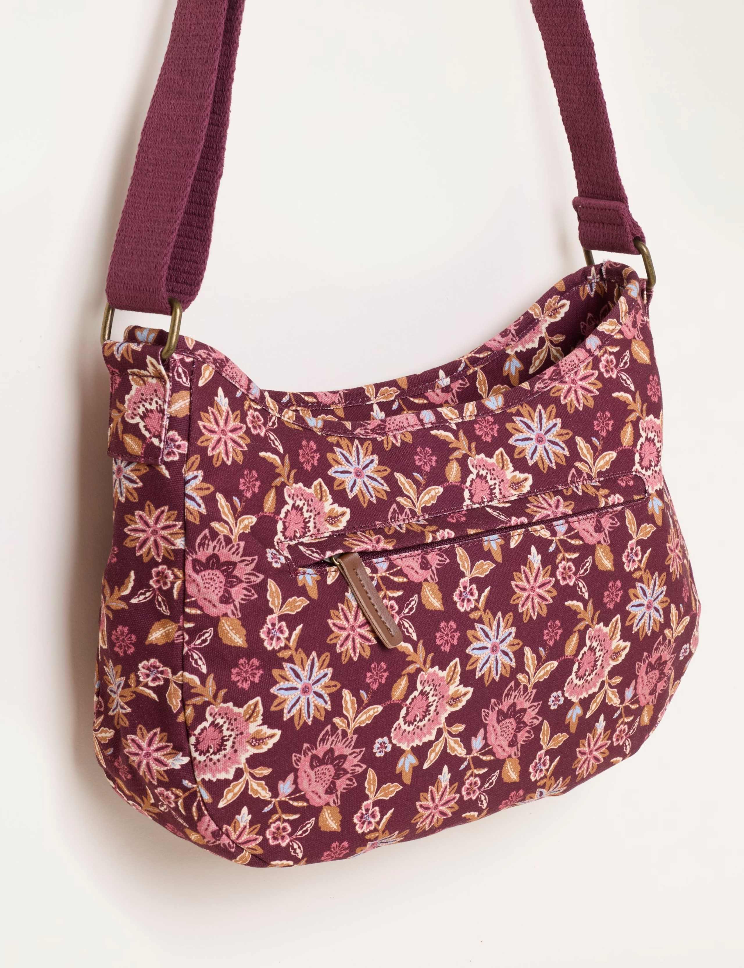 Canvas Floral Print Cross Body Bag 2 of 5