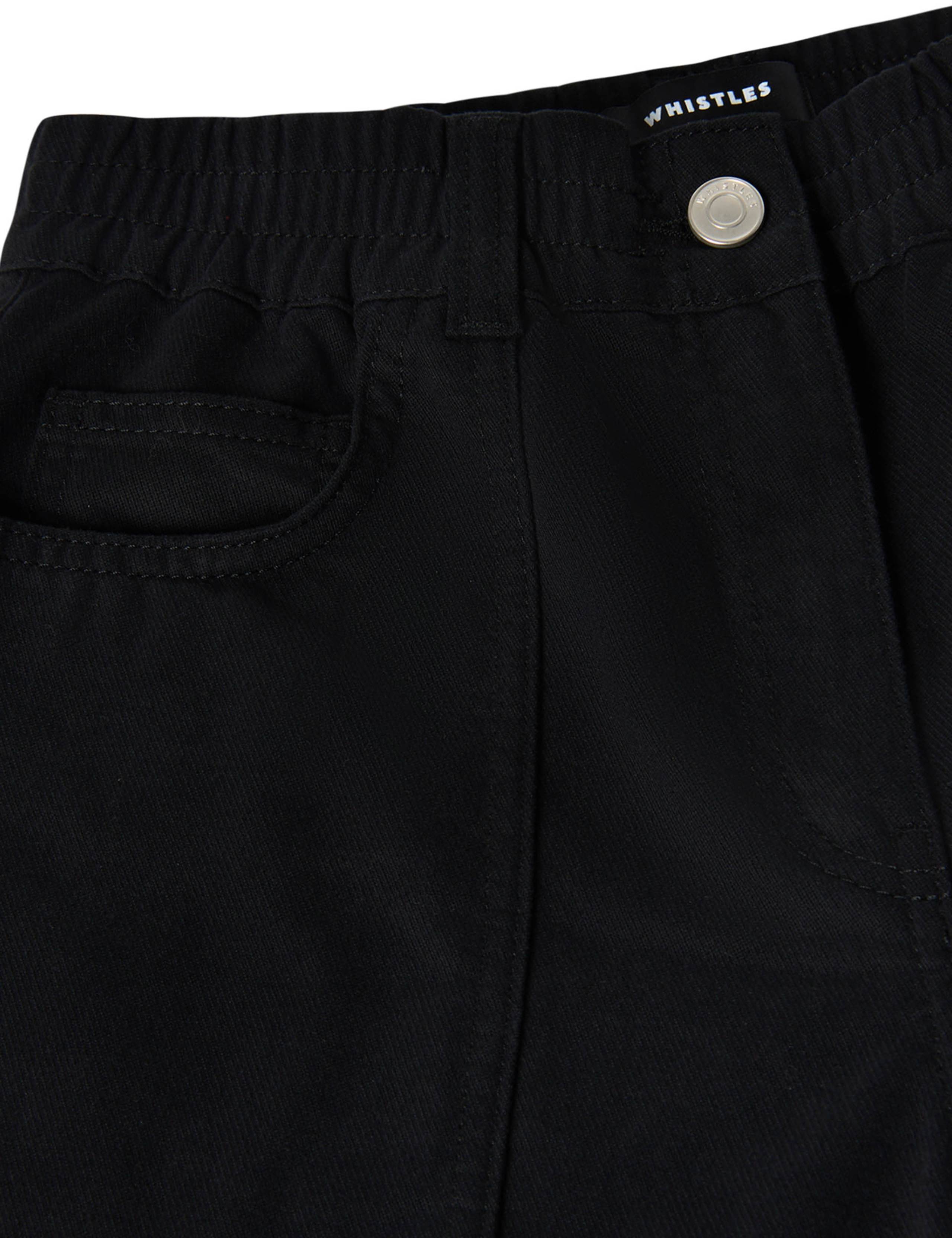 Cotton Rich Straight Leg Ankle Grazer Trousers 6 of 6