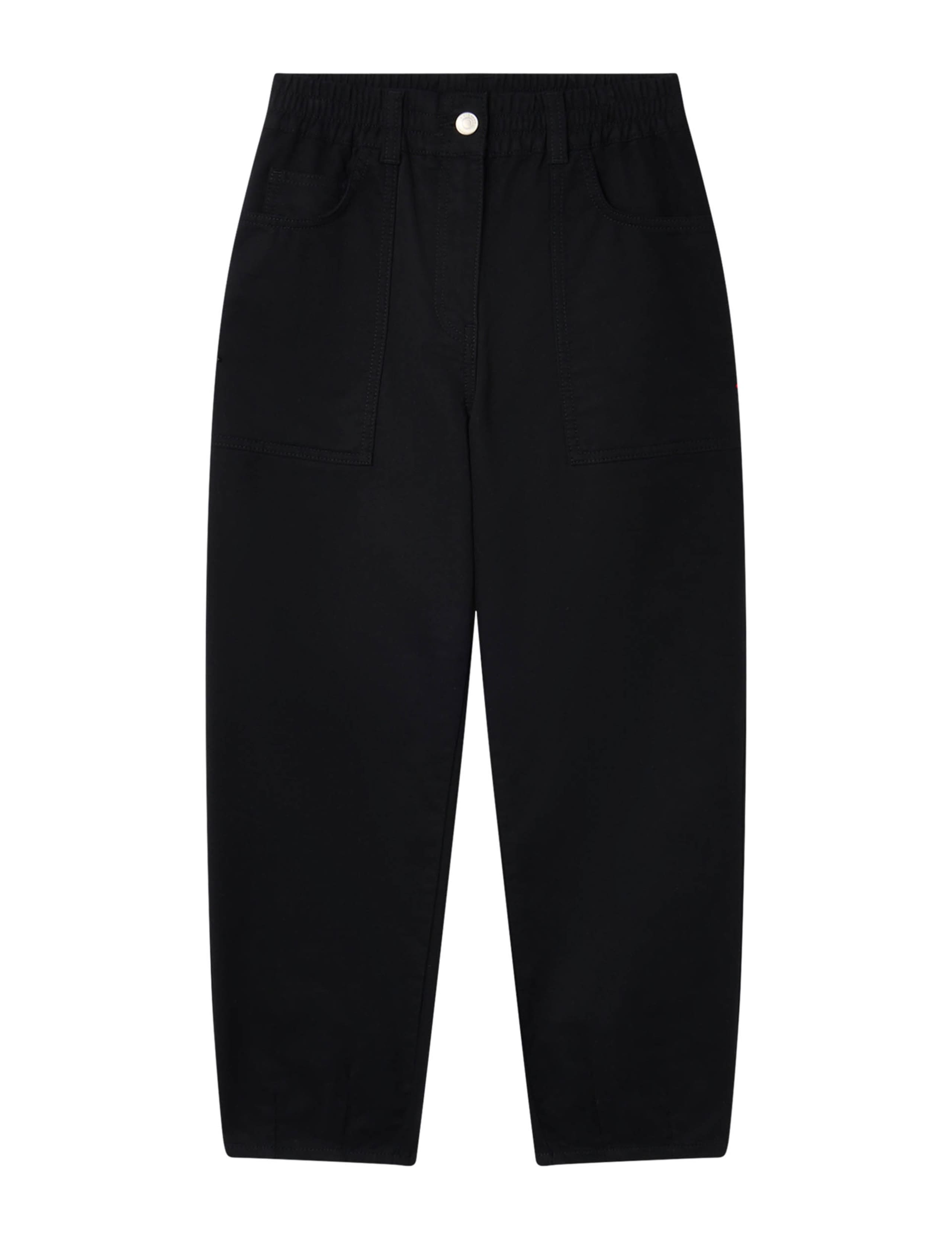 Cotton Rich Straight Leg Ankle Grazer Trousers 2 of 6