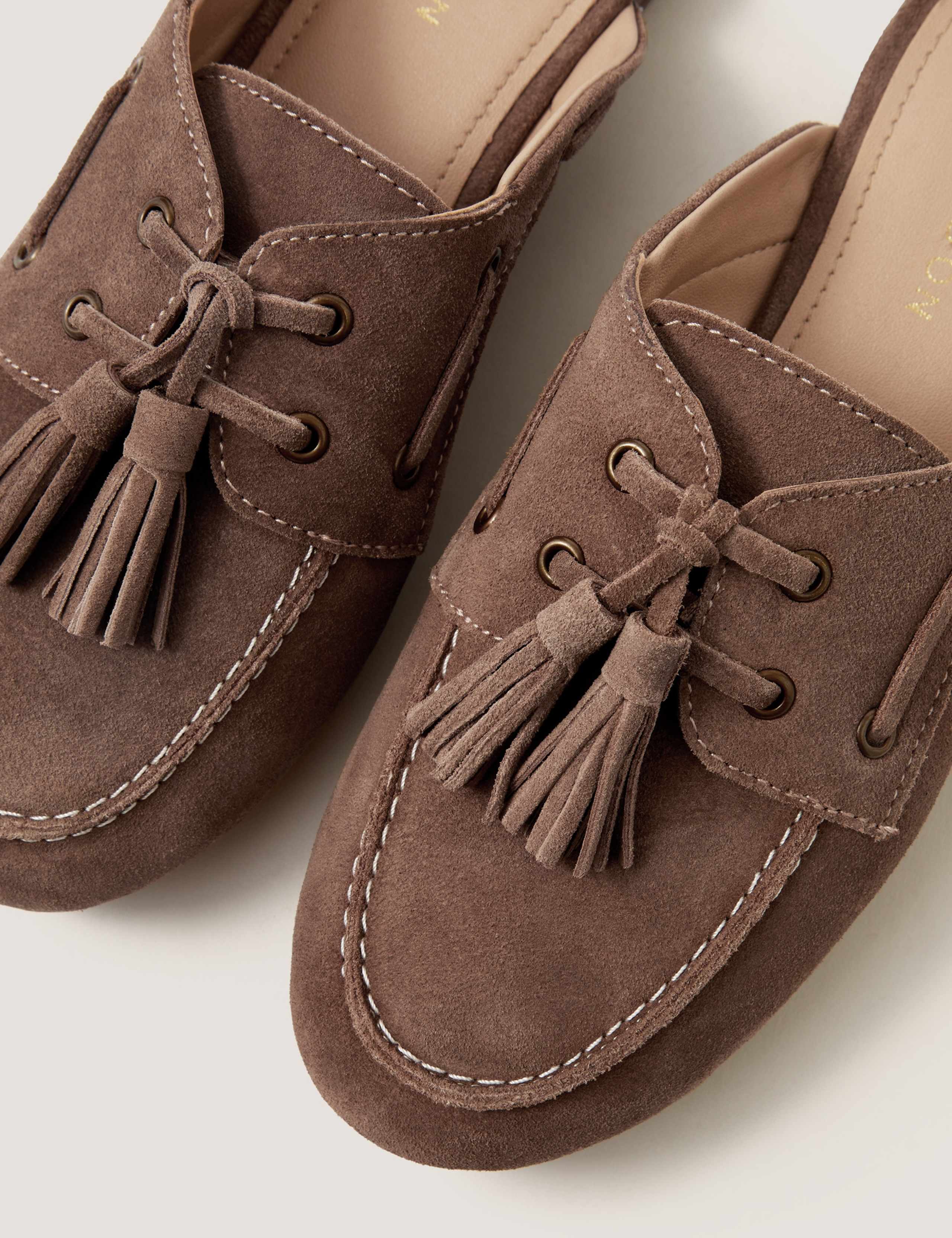 Suede Slip On Tassel Flat Loafer 3 of 3