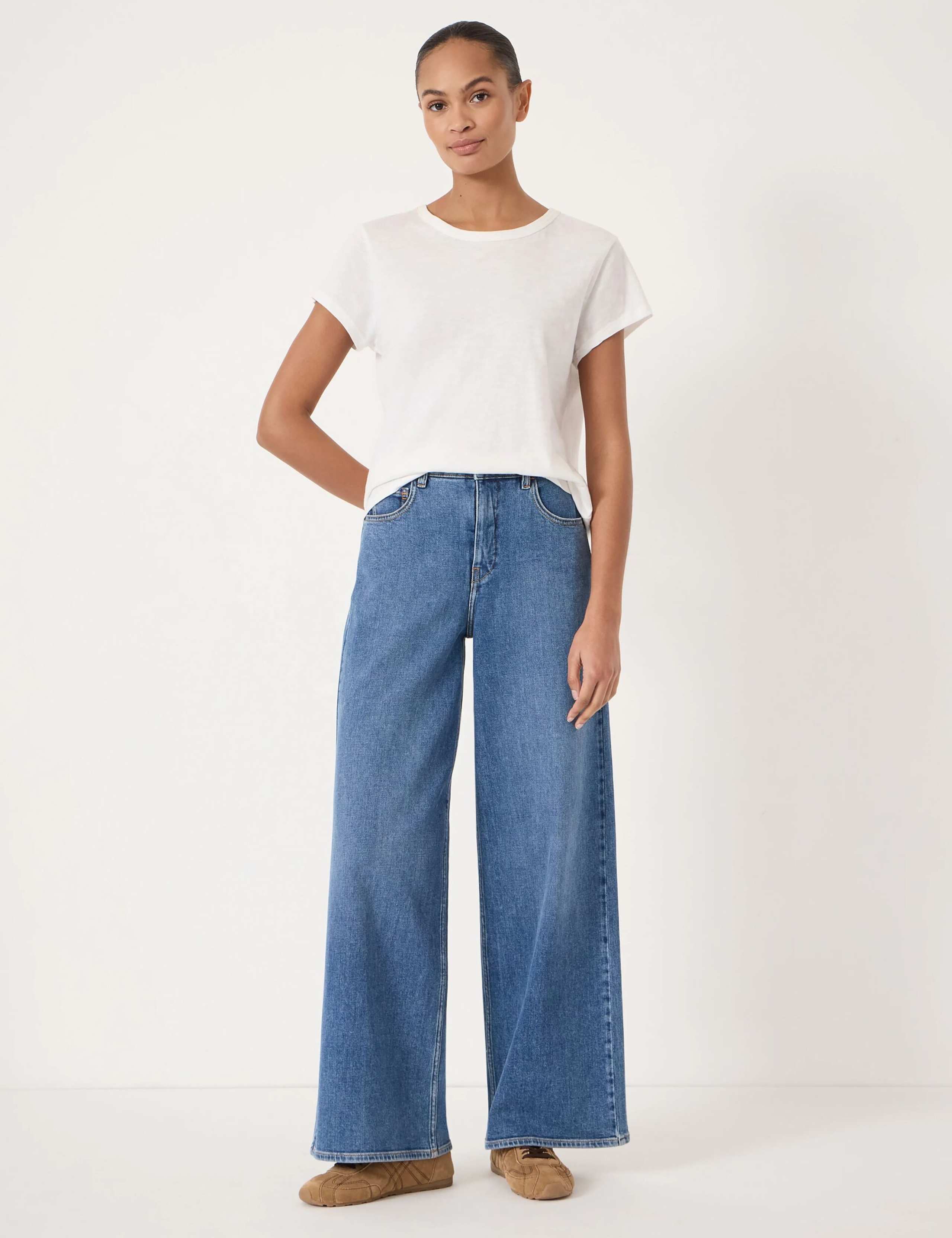 High Waisted Wide Leg Jeans 3 of 6