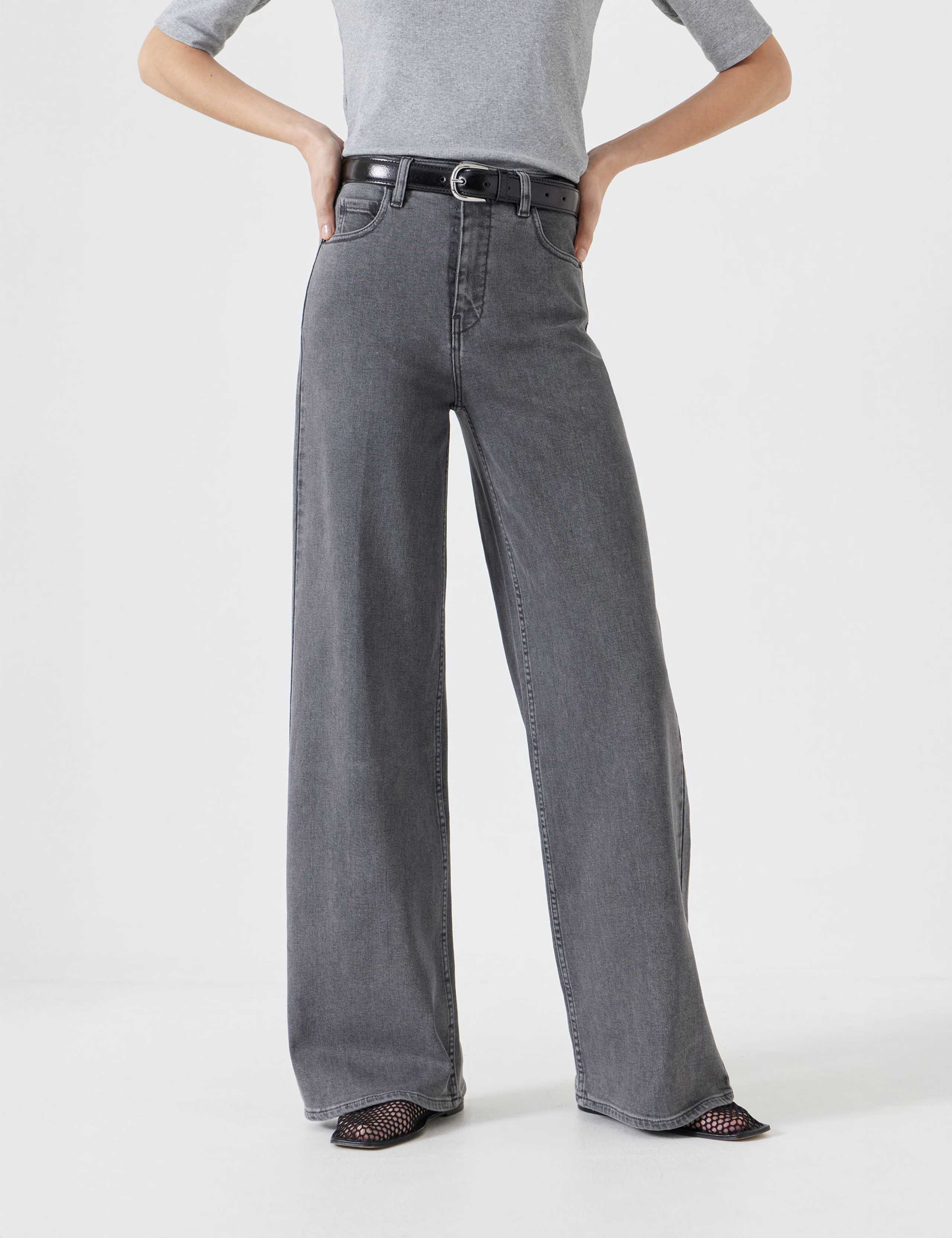 High Waisted Wide Leg Jeans 4 of 5