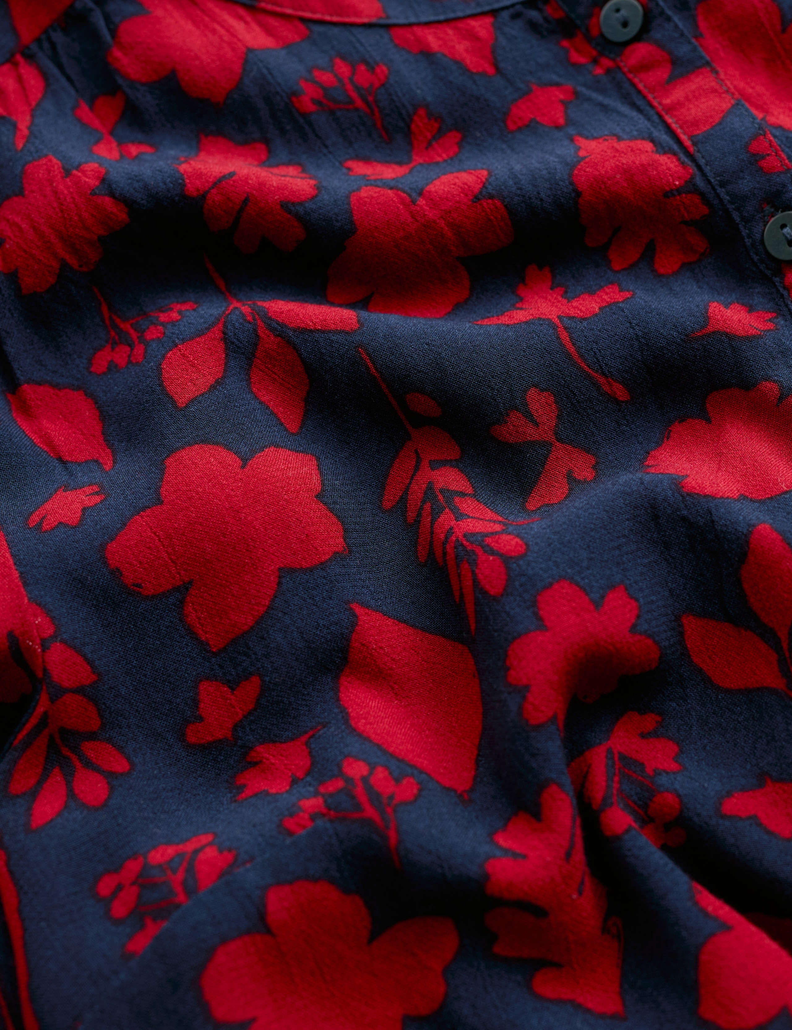 Floral Collared Blouson Sleeve Shirt 5 of 5