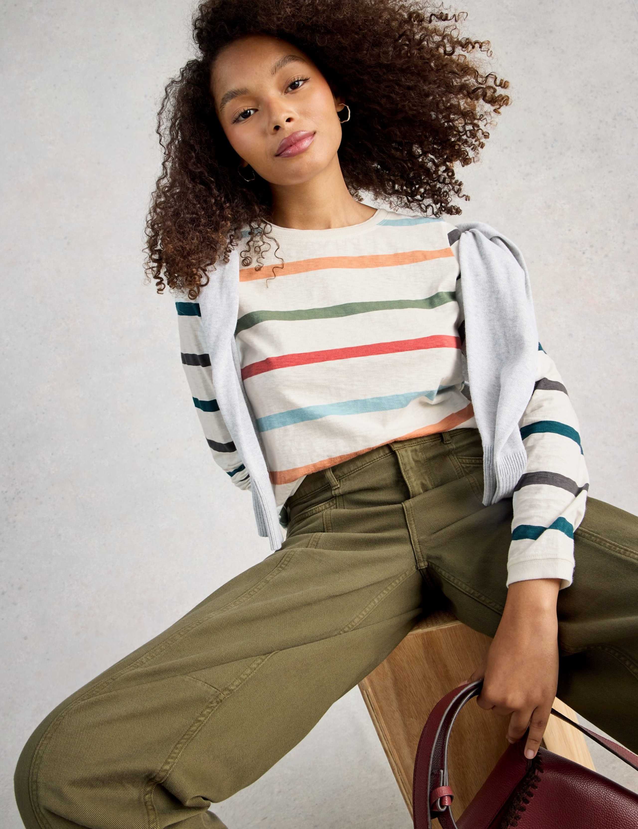 Pure Cotton Striped Long Sleeve T-Shirt 5 of 5