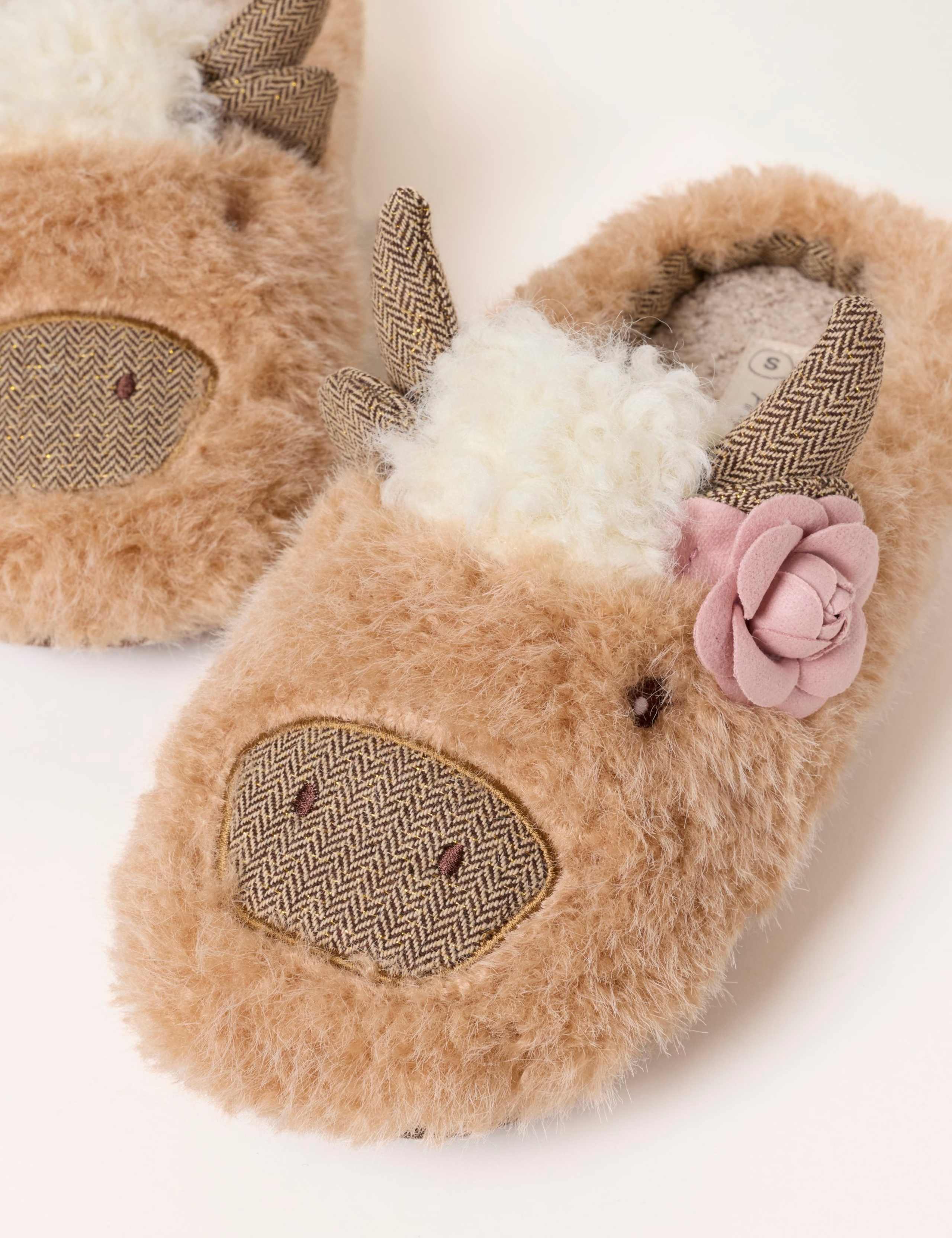 Highland Cow Print Mule Slippers 3 of 3