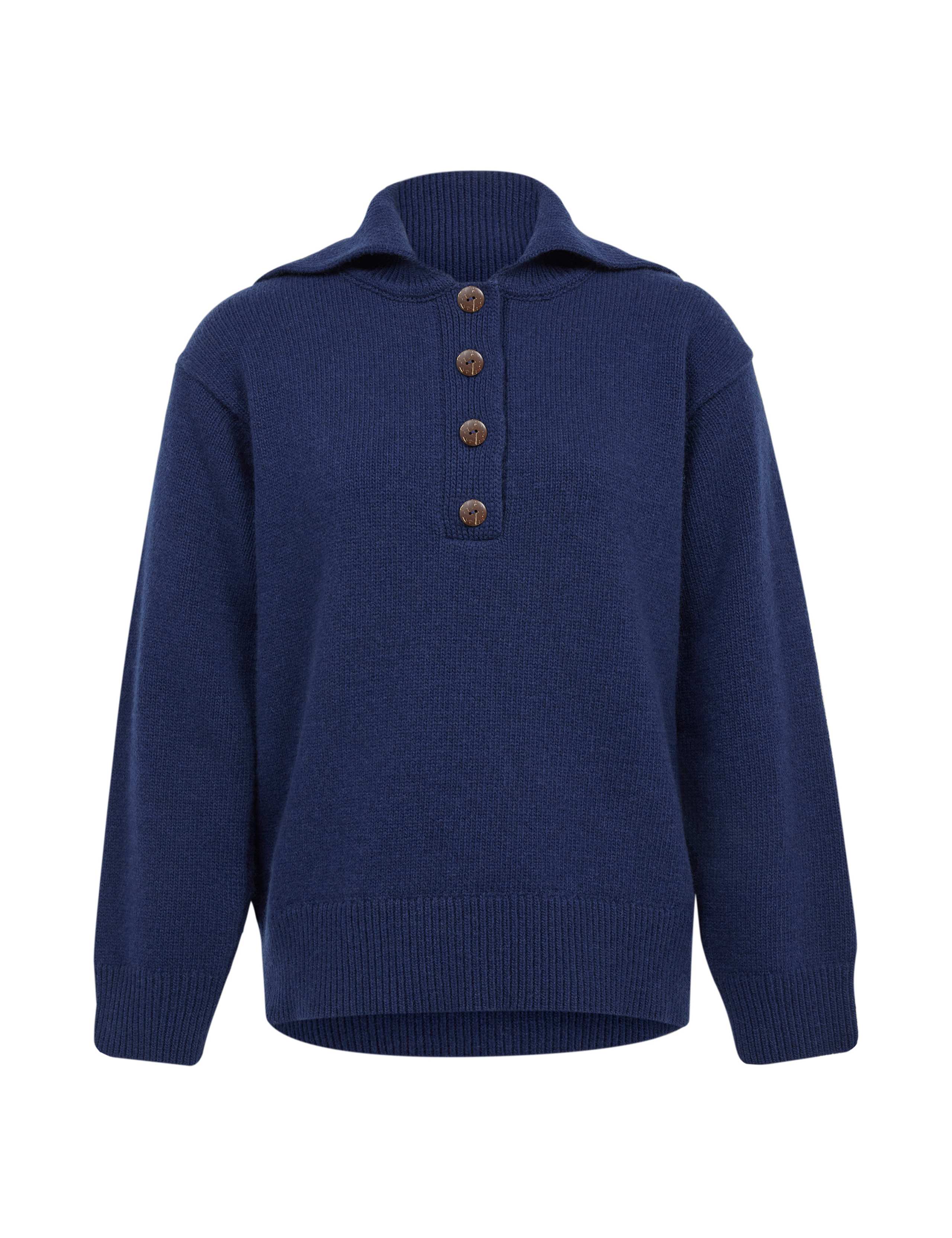 Pure Wool Collared Jumper 2 of 6