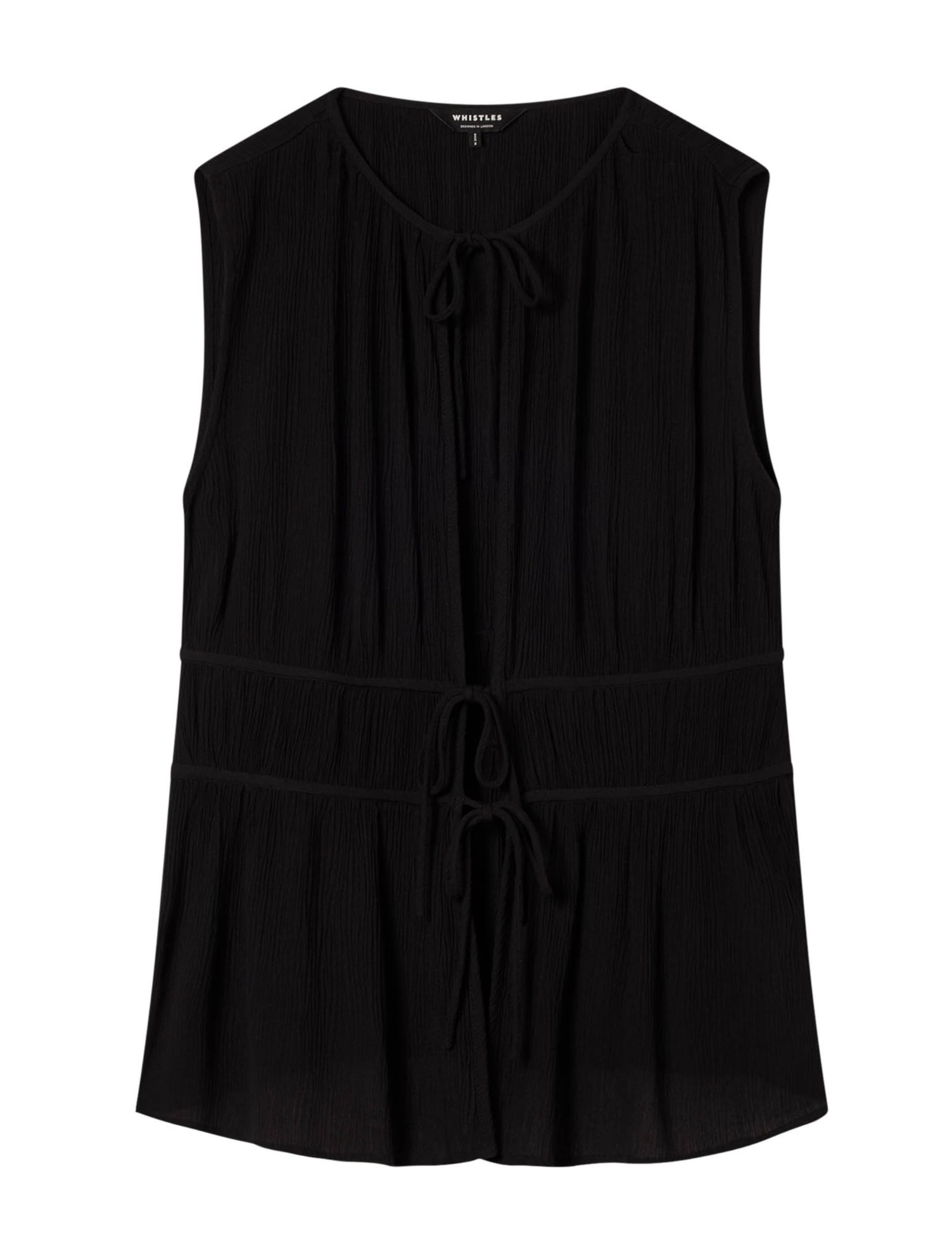 Textured Tie Fastening Beach Cover Up Shirt 2 of 5