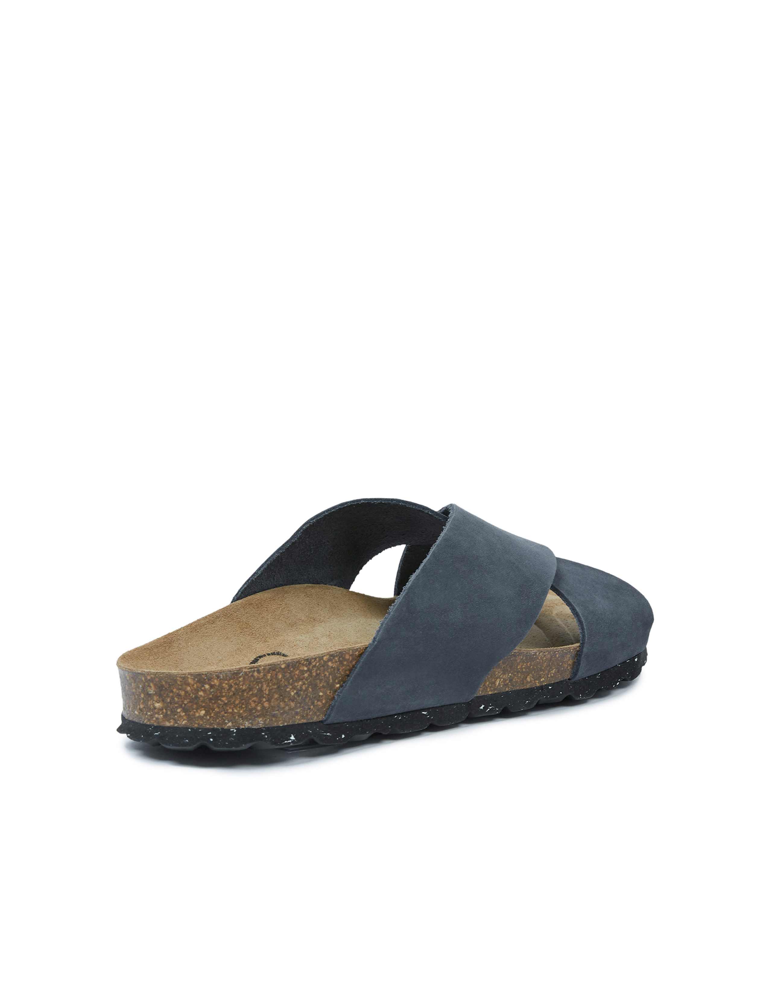 Leather Crossover Flat Sliders 3 of 6