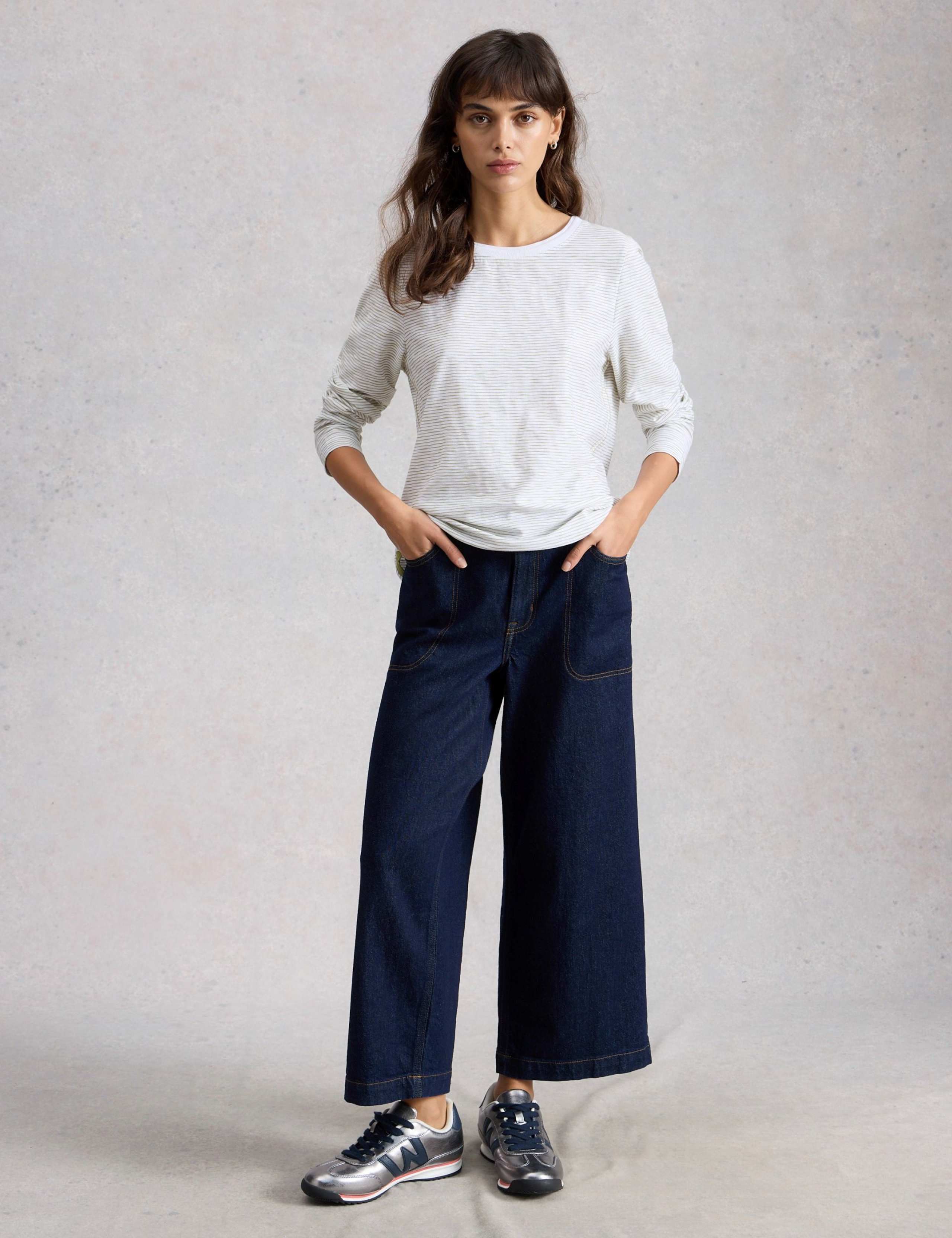 Pure Cotton Striped Top 1 of 6