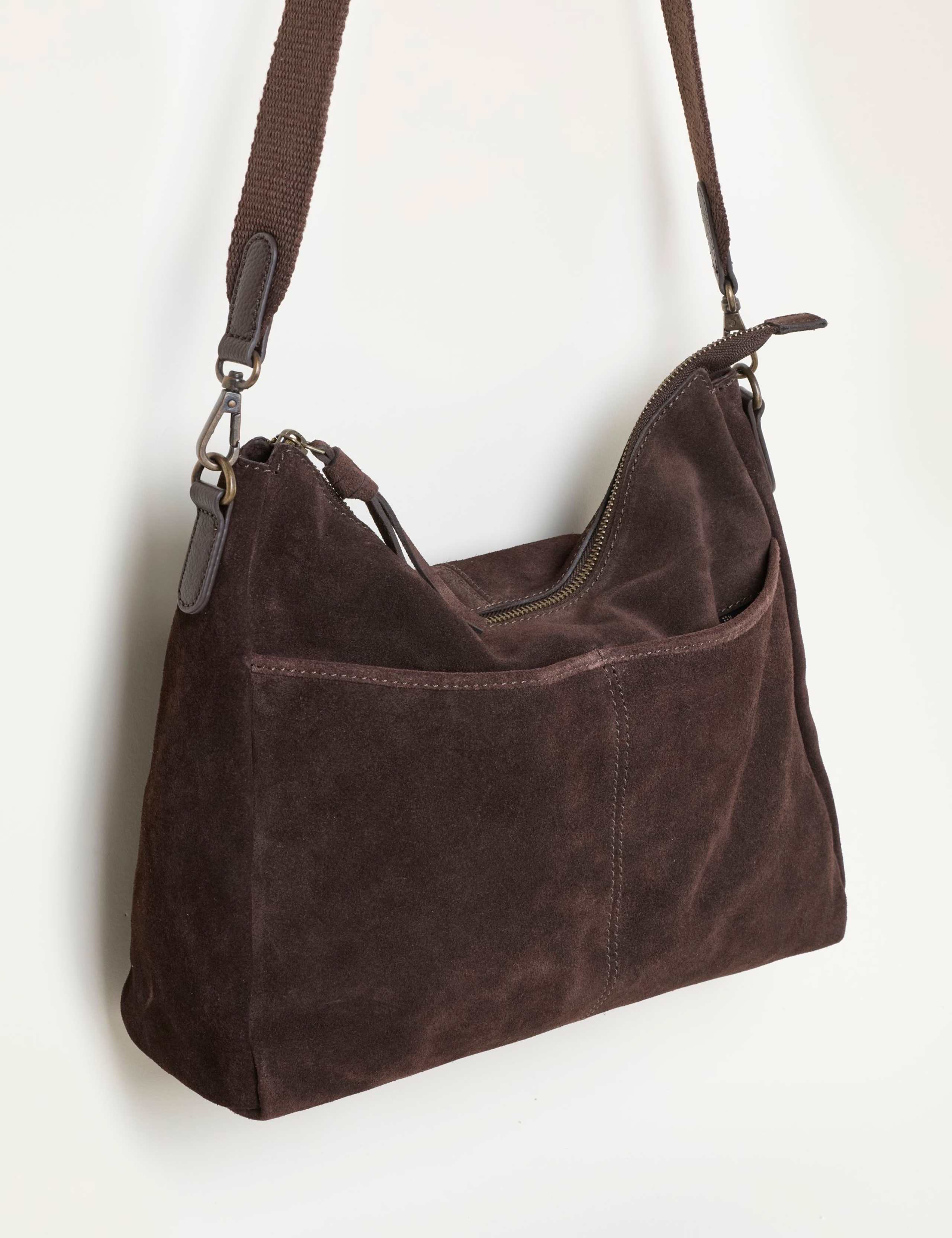 Suede Cross Body Bag 2 of 3