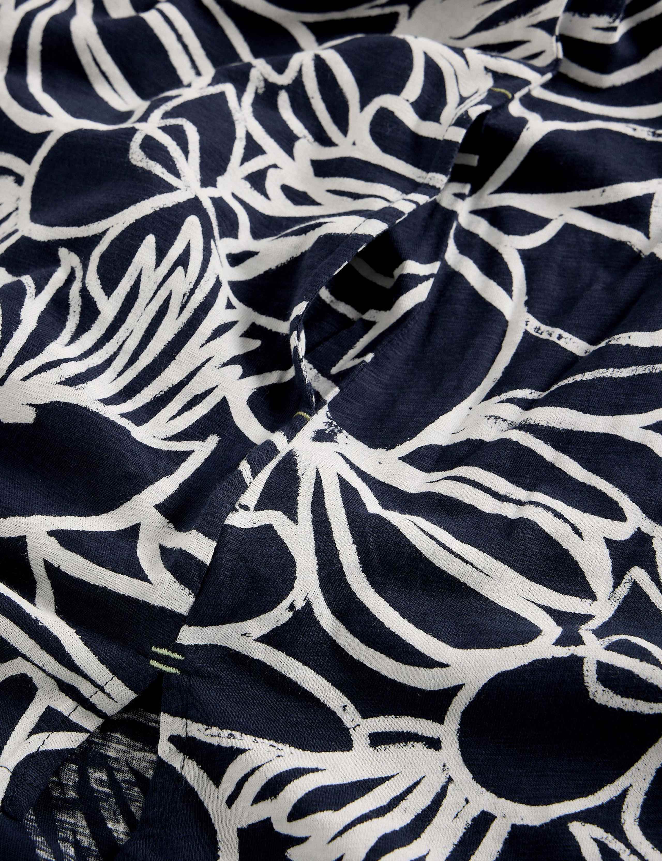 Pure Cotton Floral Notch Neck Tunic 6 of 6