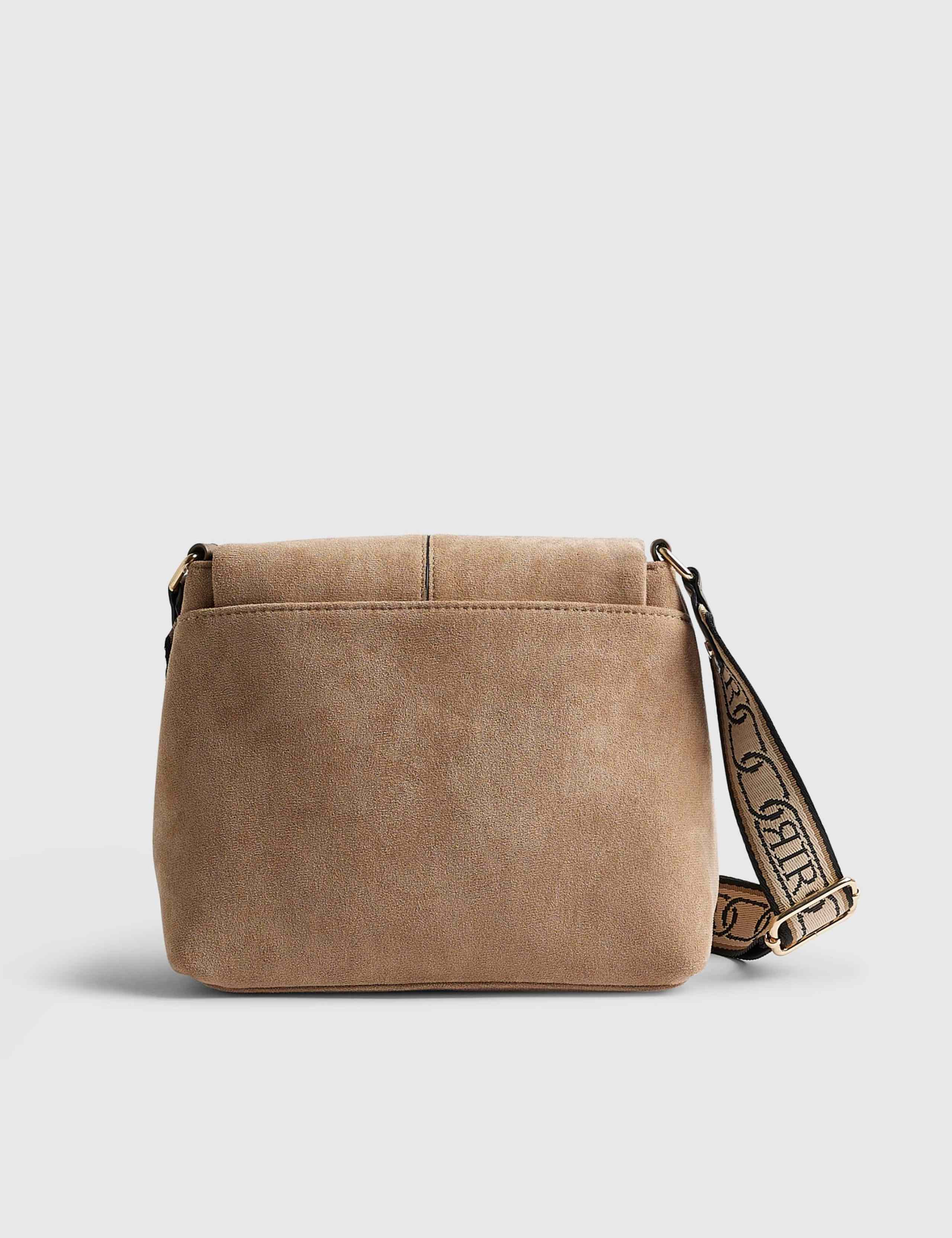Faux Suede Cross Body Bag 3 of 5