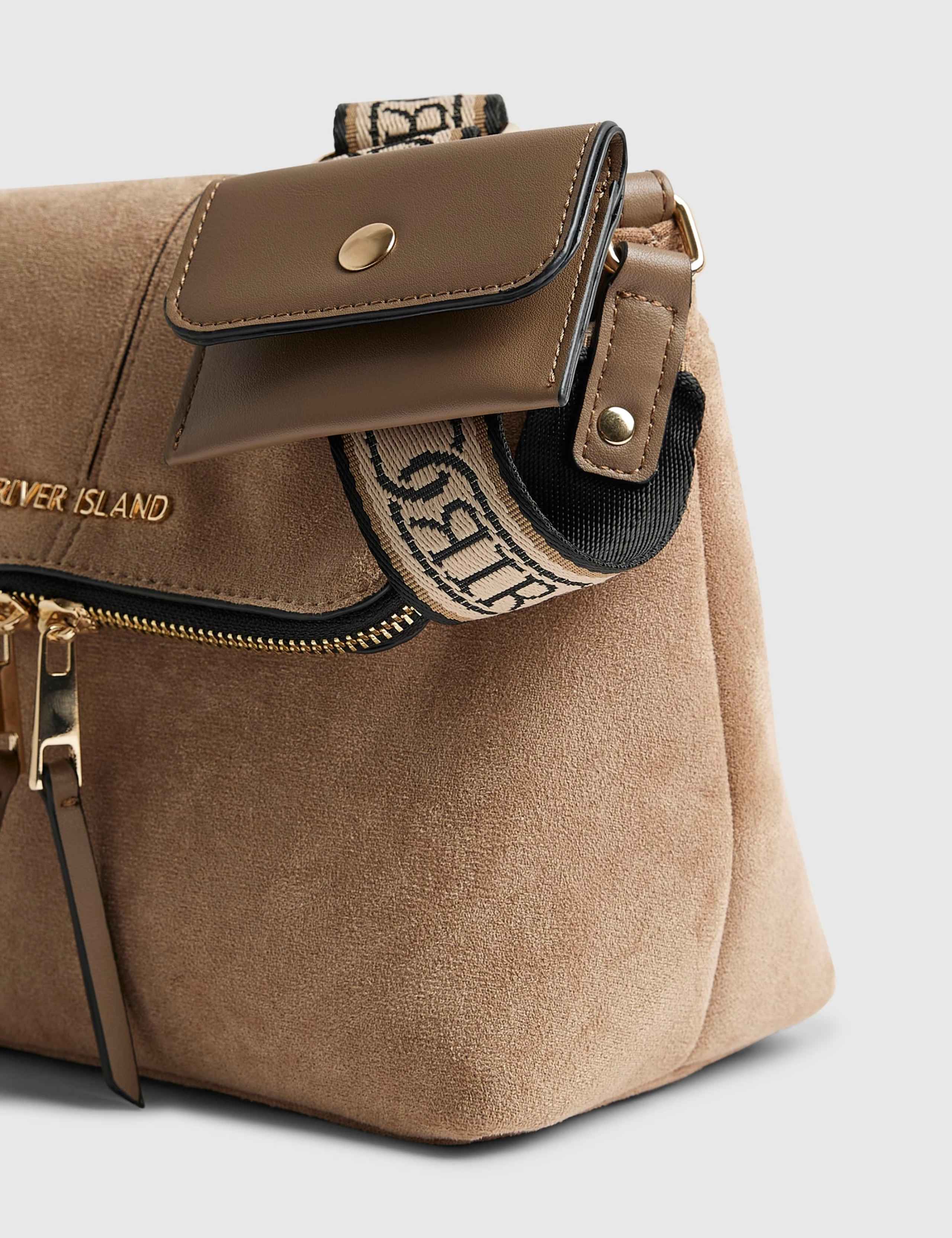 Faux Suede Cross Body Bag 5 of 5