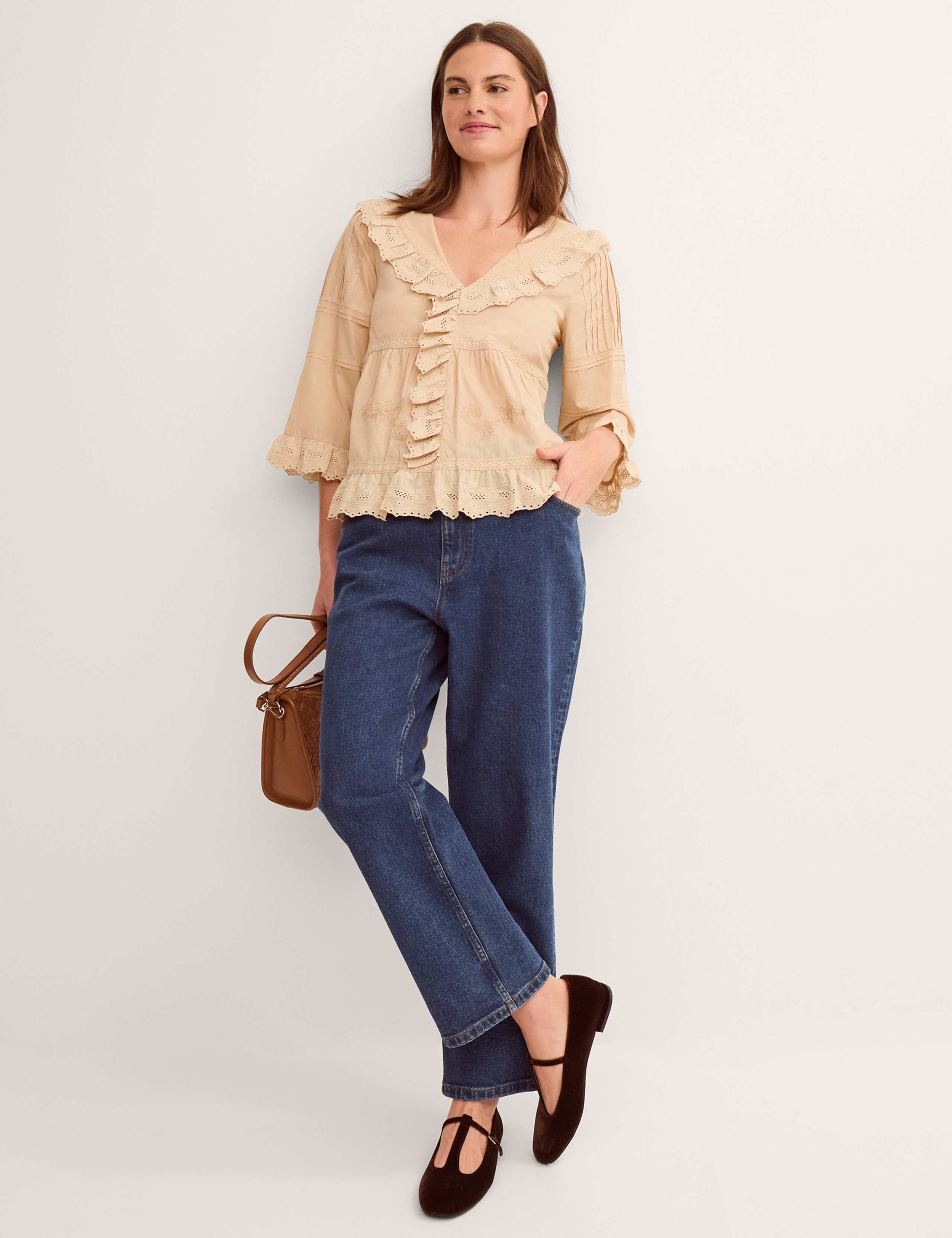 Pure Cotton Embroidered Blouse 2 of 4