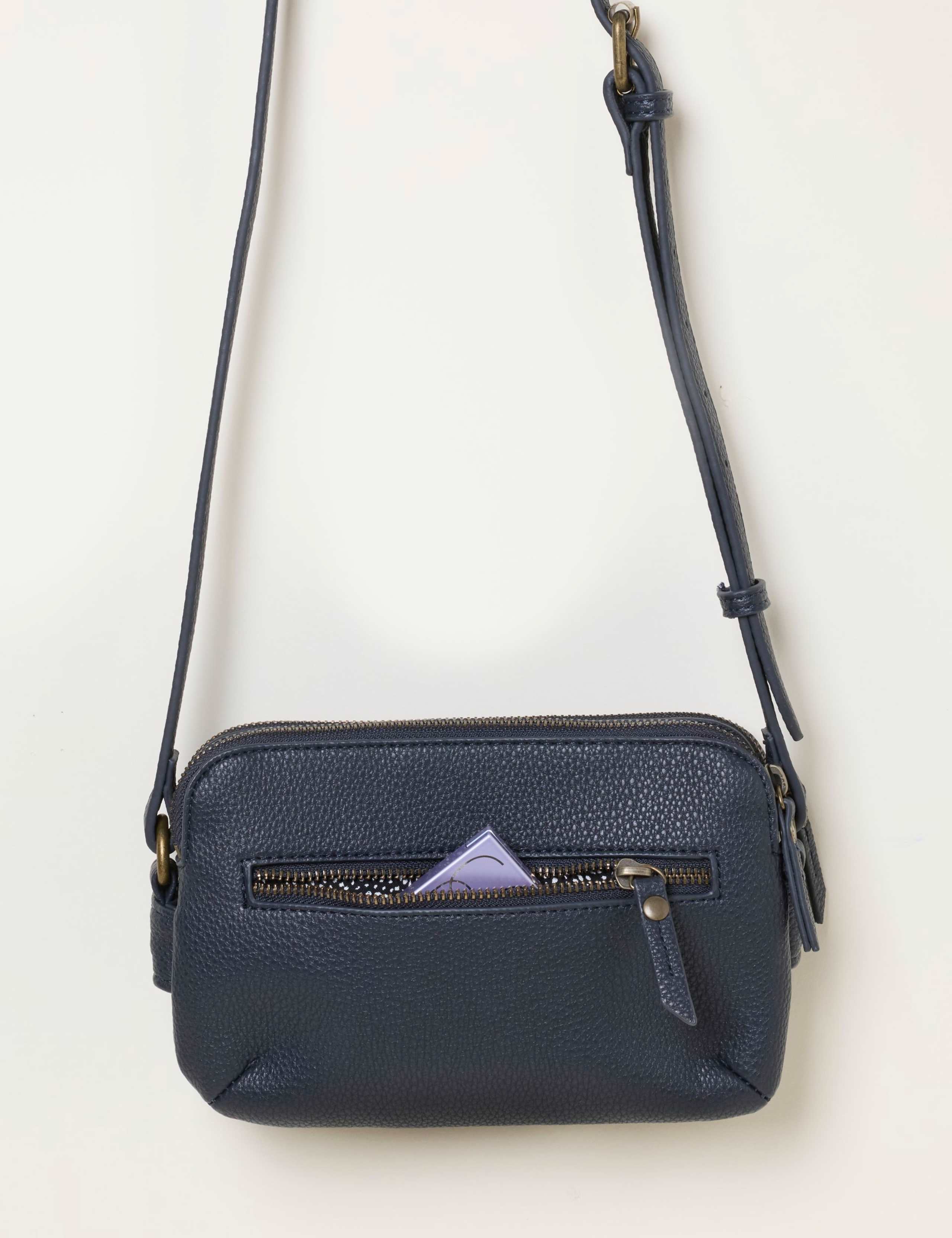 Faux Leather Cross Body Bag 2 of 3