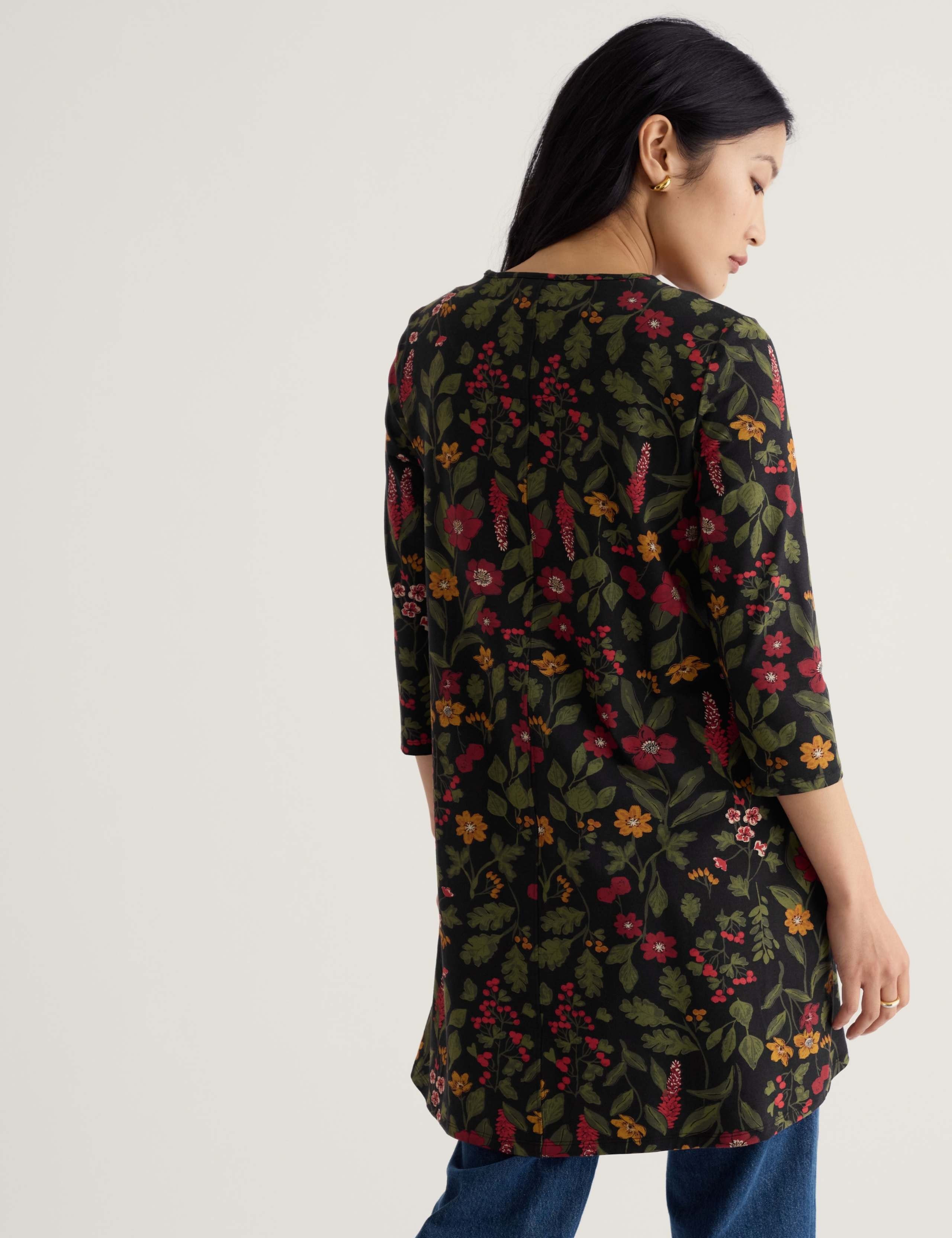 Printed Scoop Neck Relaxed Tunic 4 of 5