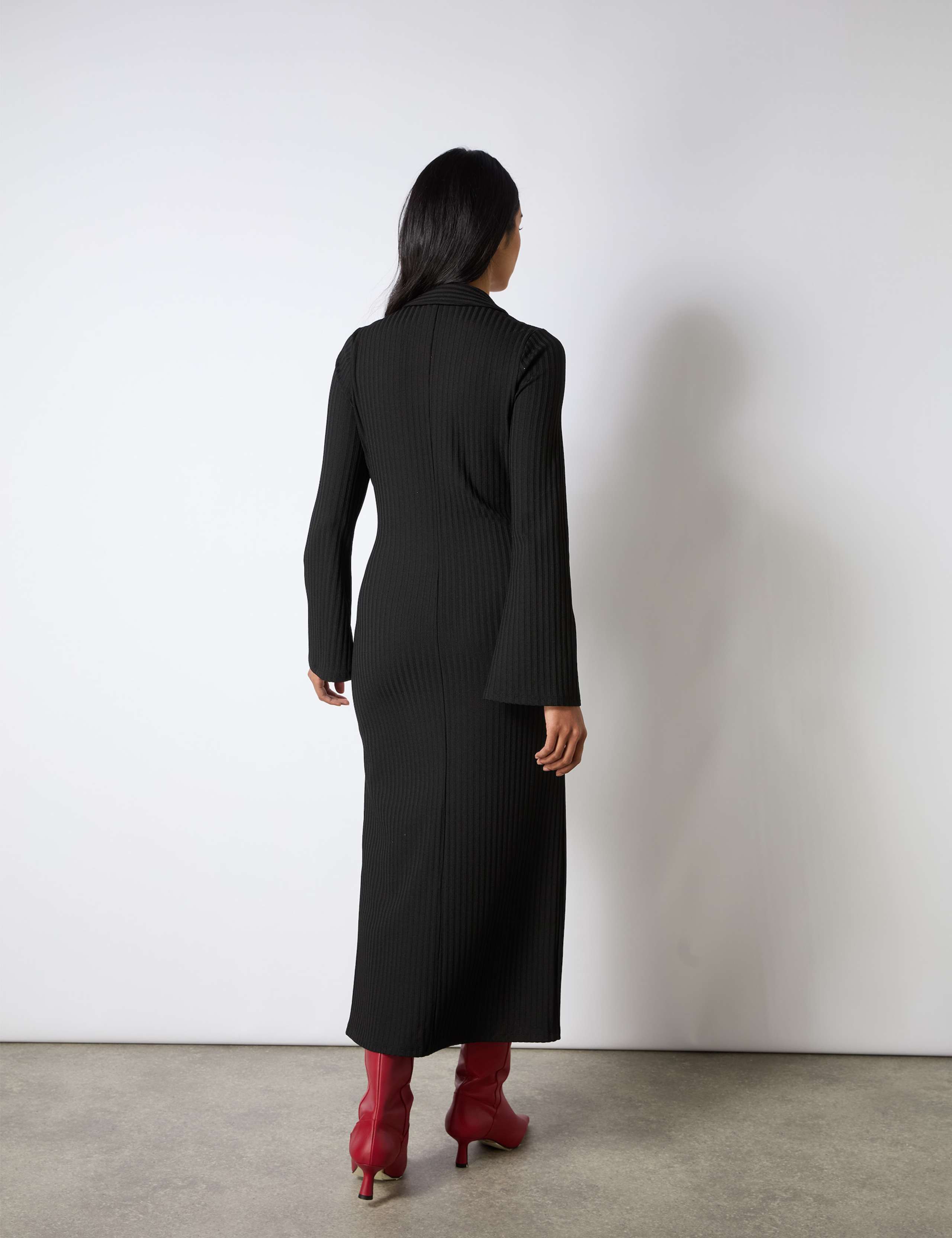 Button Through Midaxi Column Dress 2 of 3