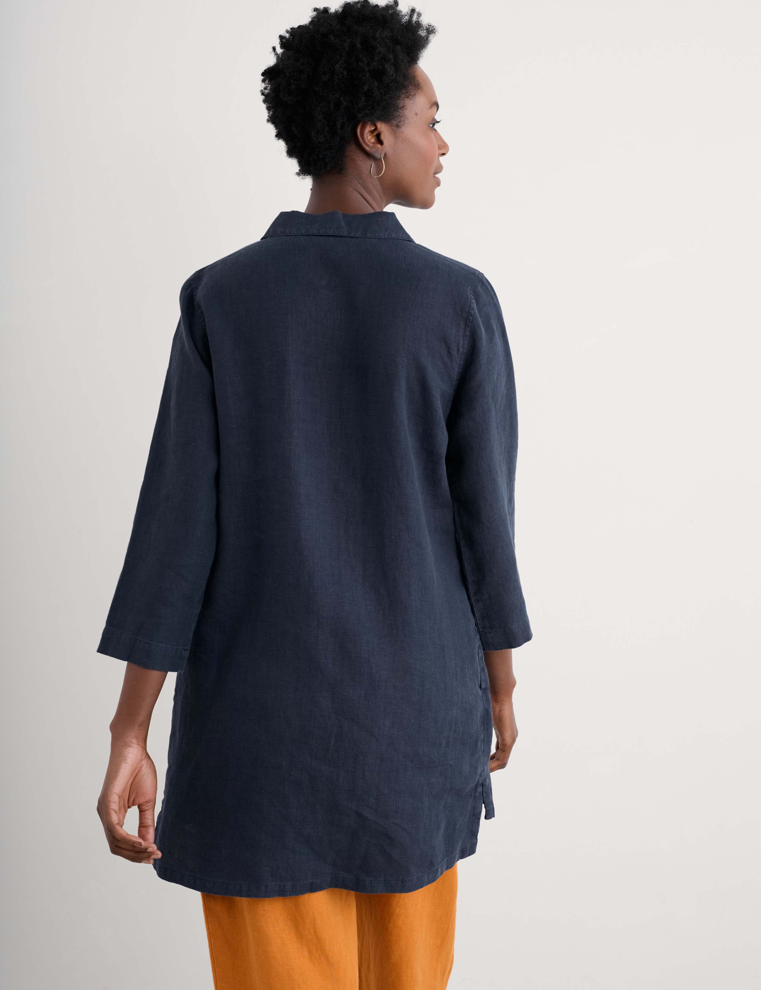 Pure Linen Collared Tunic 3 of 4