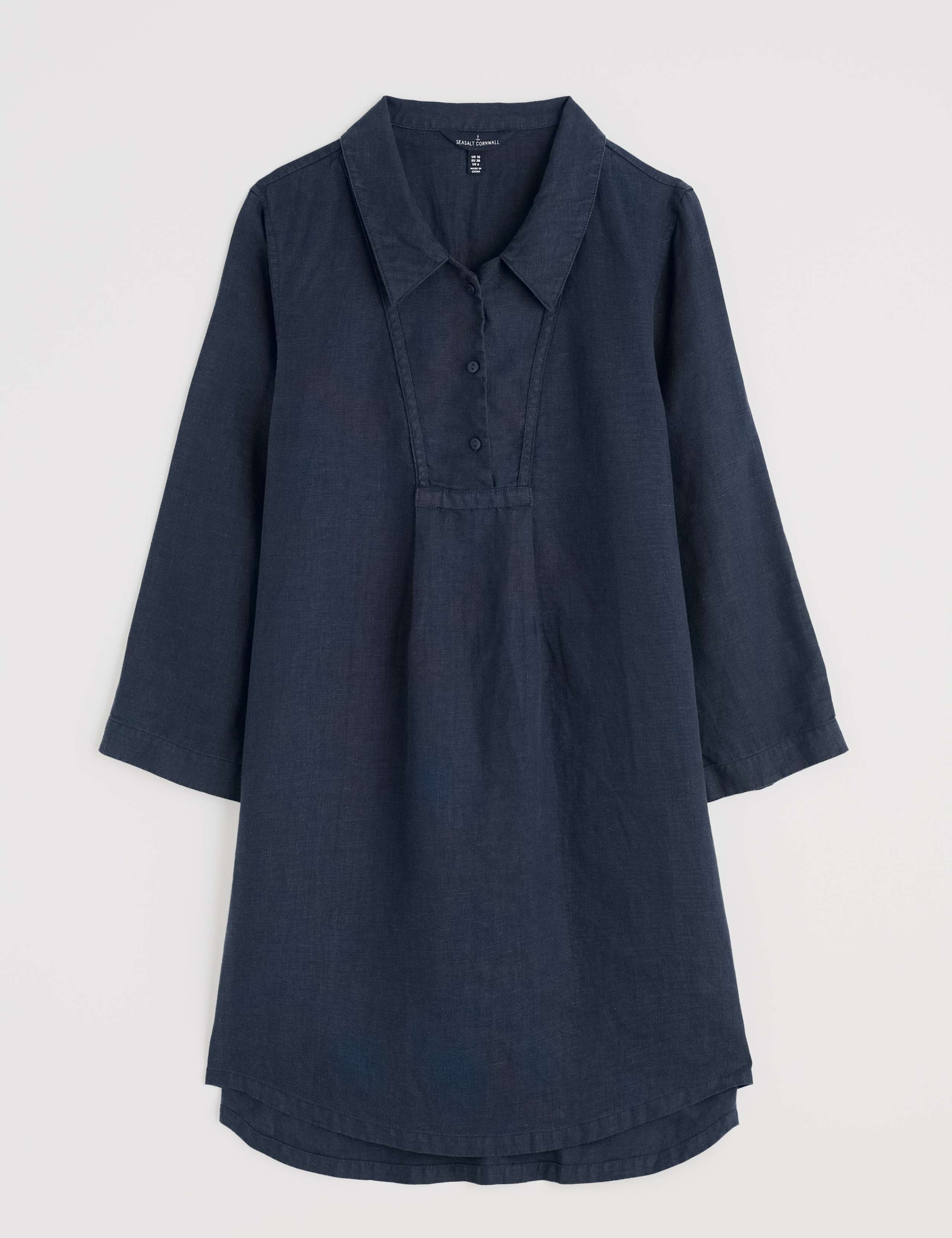 Pure Linen Collared Tunic 2 of 4
