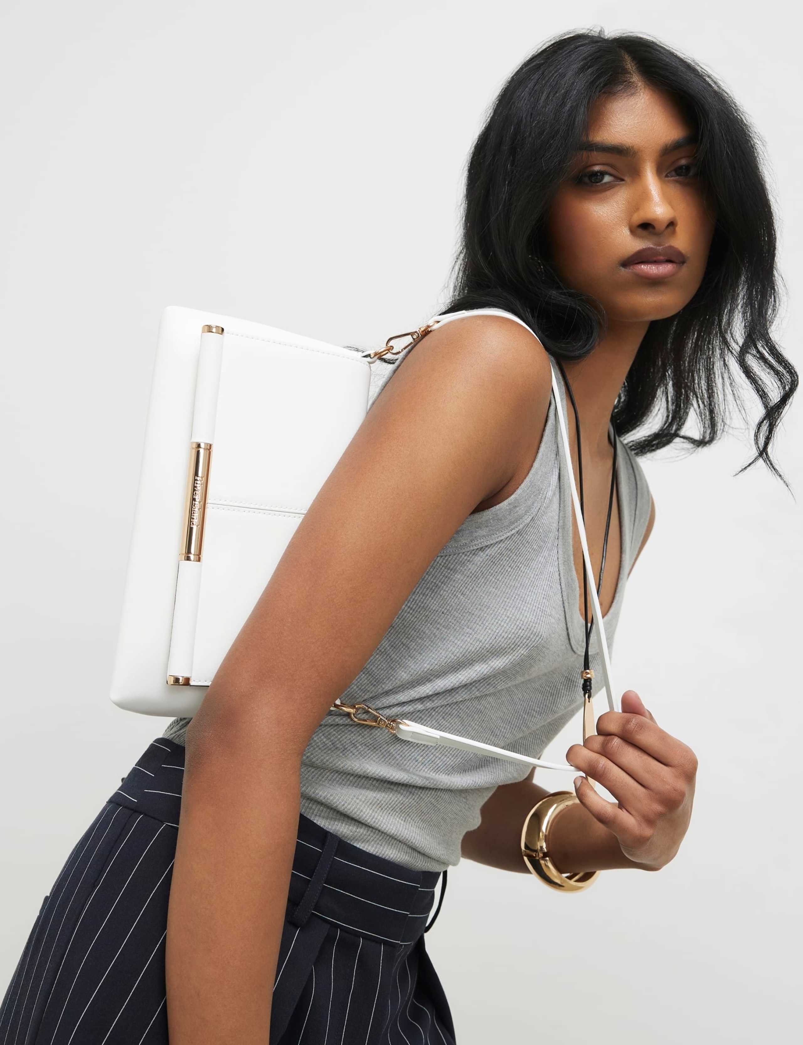 Faux Leather Clutch Bag 1 of 5
