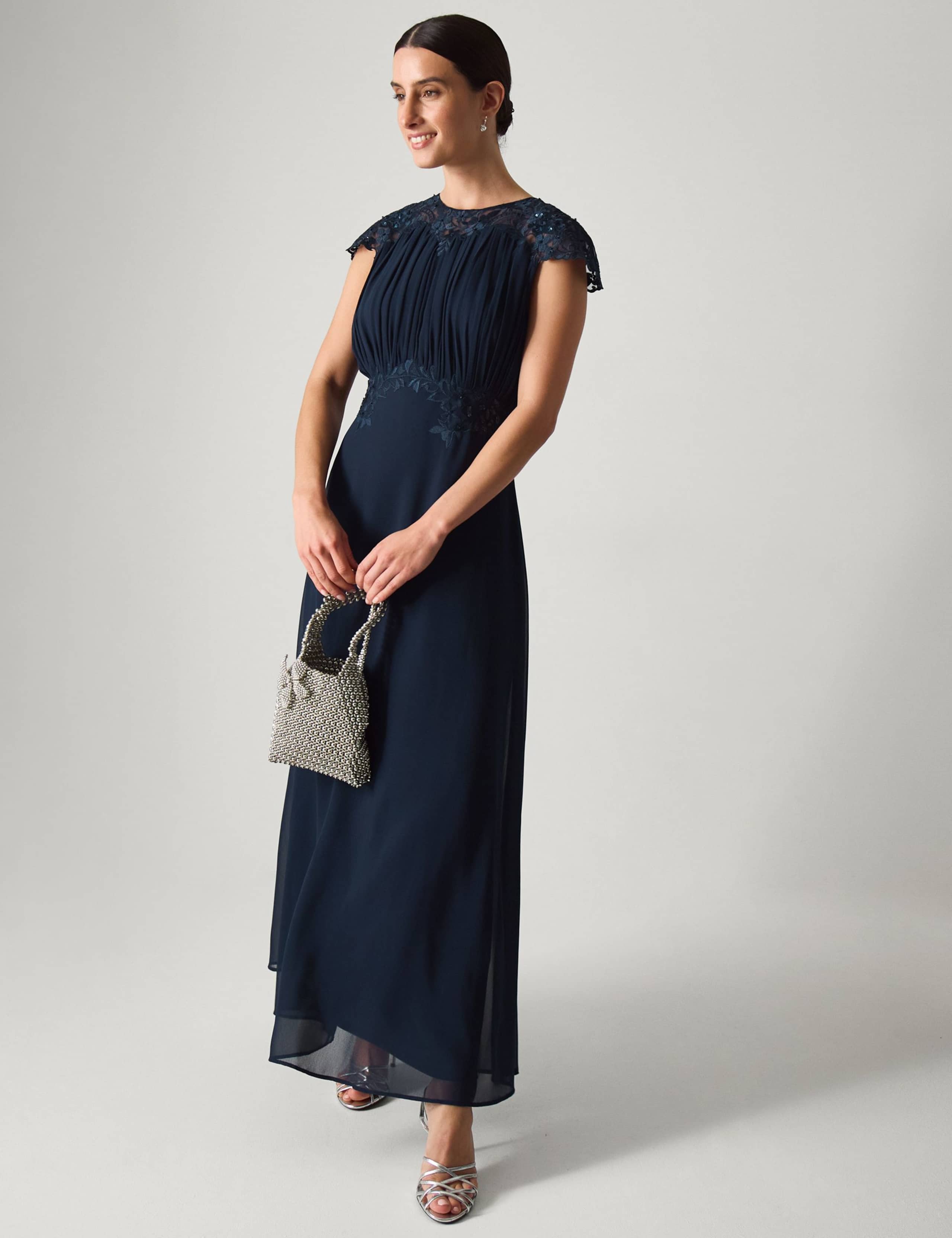 Chiffon Lace Maxi Dress 3 of 5