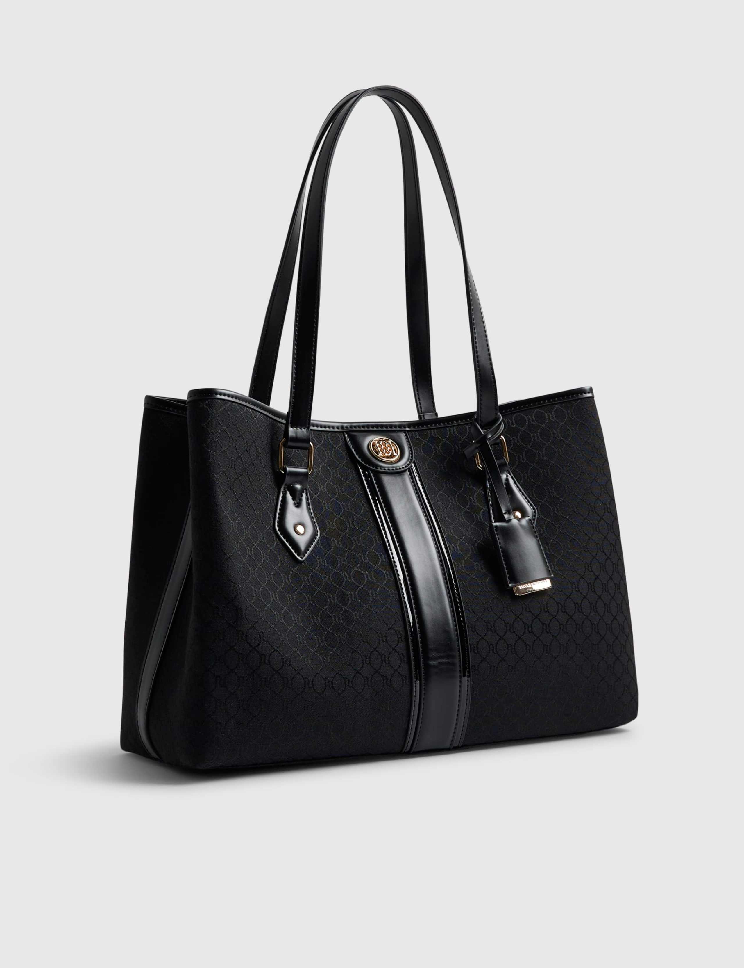 Monogram Stripe Tote Bag 3 of 5